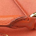 Galleria Orange×red SAFFIANO Leather BN1844 14 Xガレリア オレンジ×レッド サフィアーノレザー BN1844 14 X