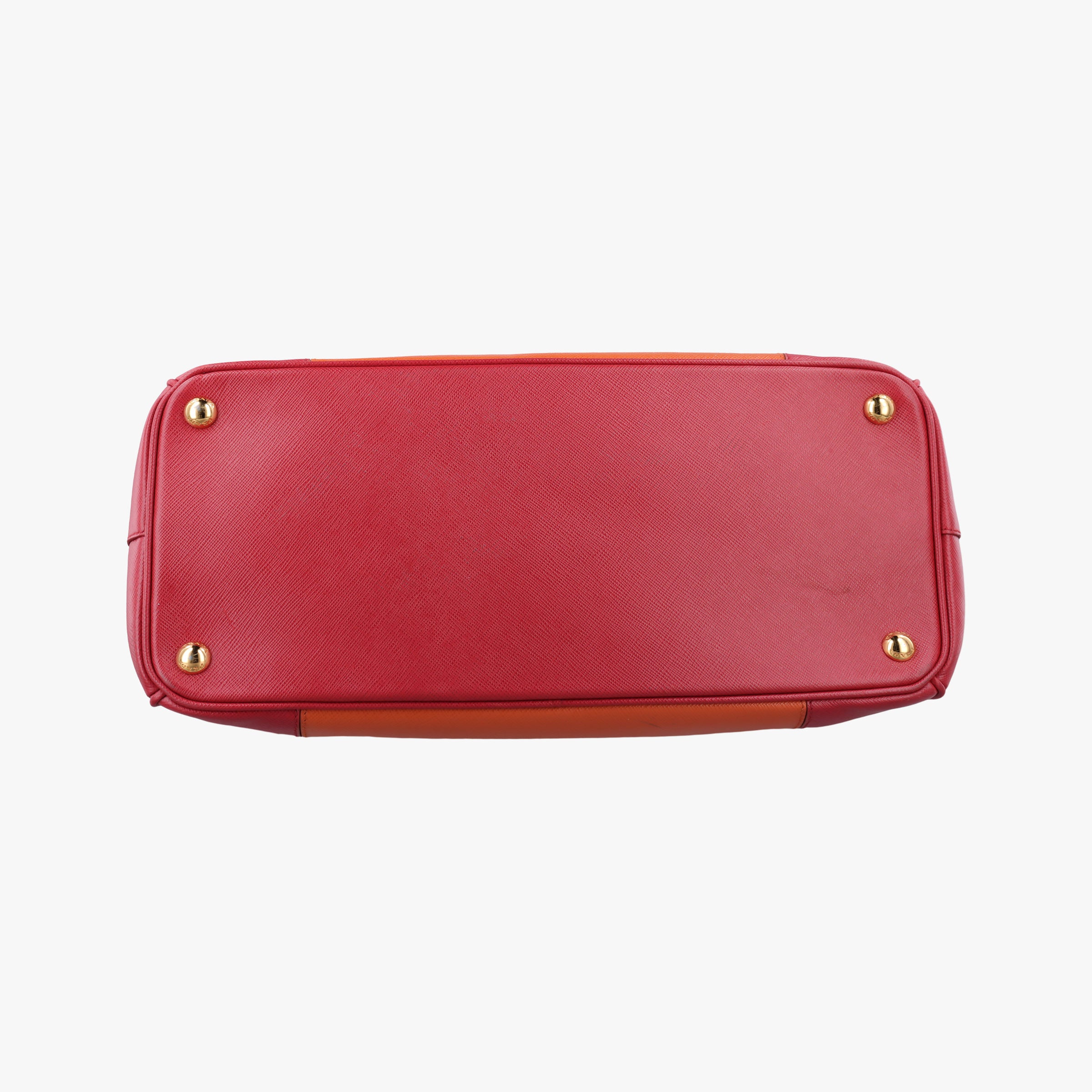 Galleria Orange×red SAFFIANO Leather BN1844 14 Xガレリア オレンジ×レッド サフィアーノレザー BN1844 14 X