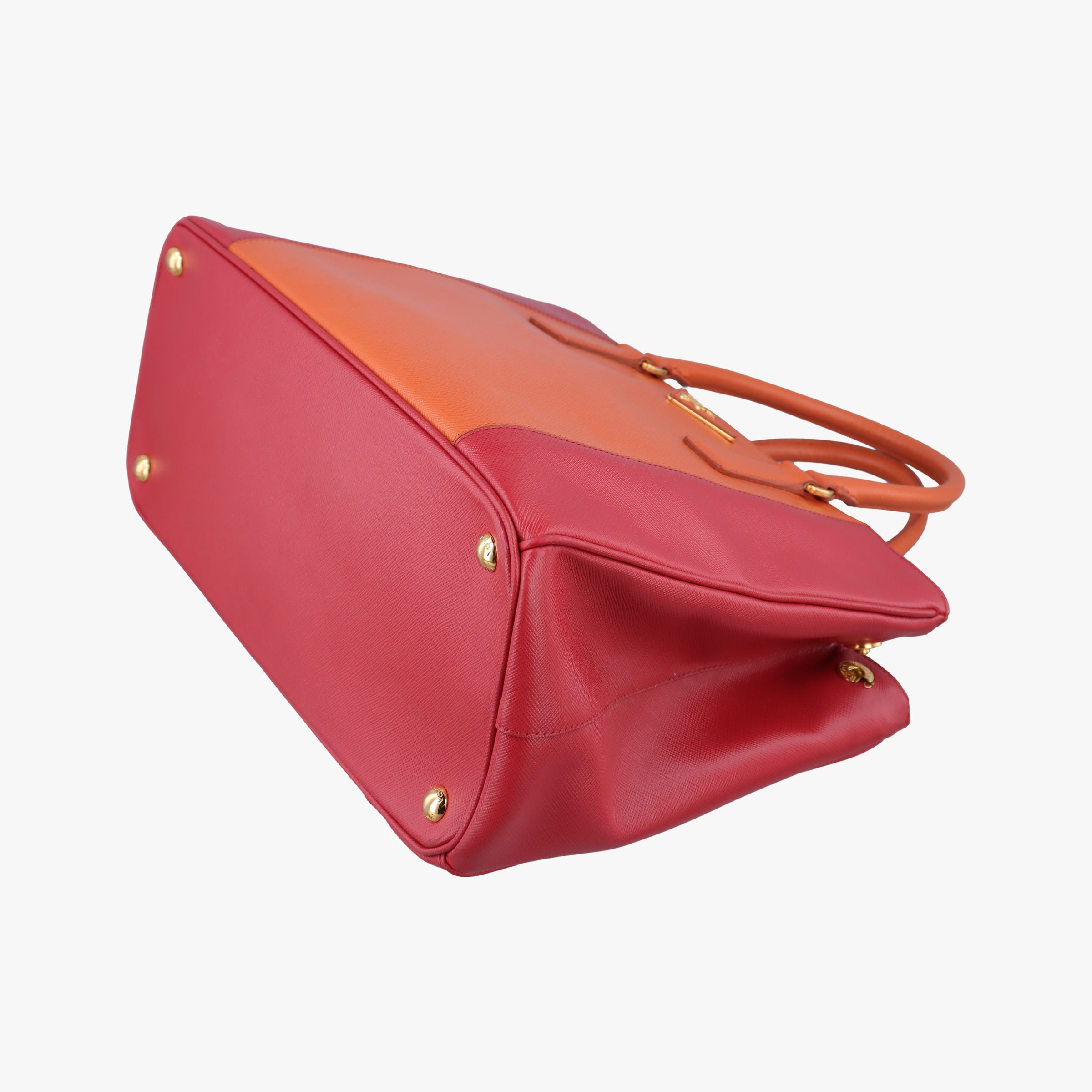Galleria Orange×red SAFFIANO Leather BN1844 14 Xガレリア オレンジ×レッド サフィアーノレザー BN1844 14 X
