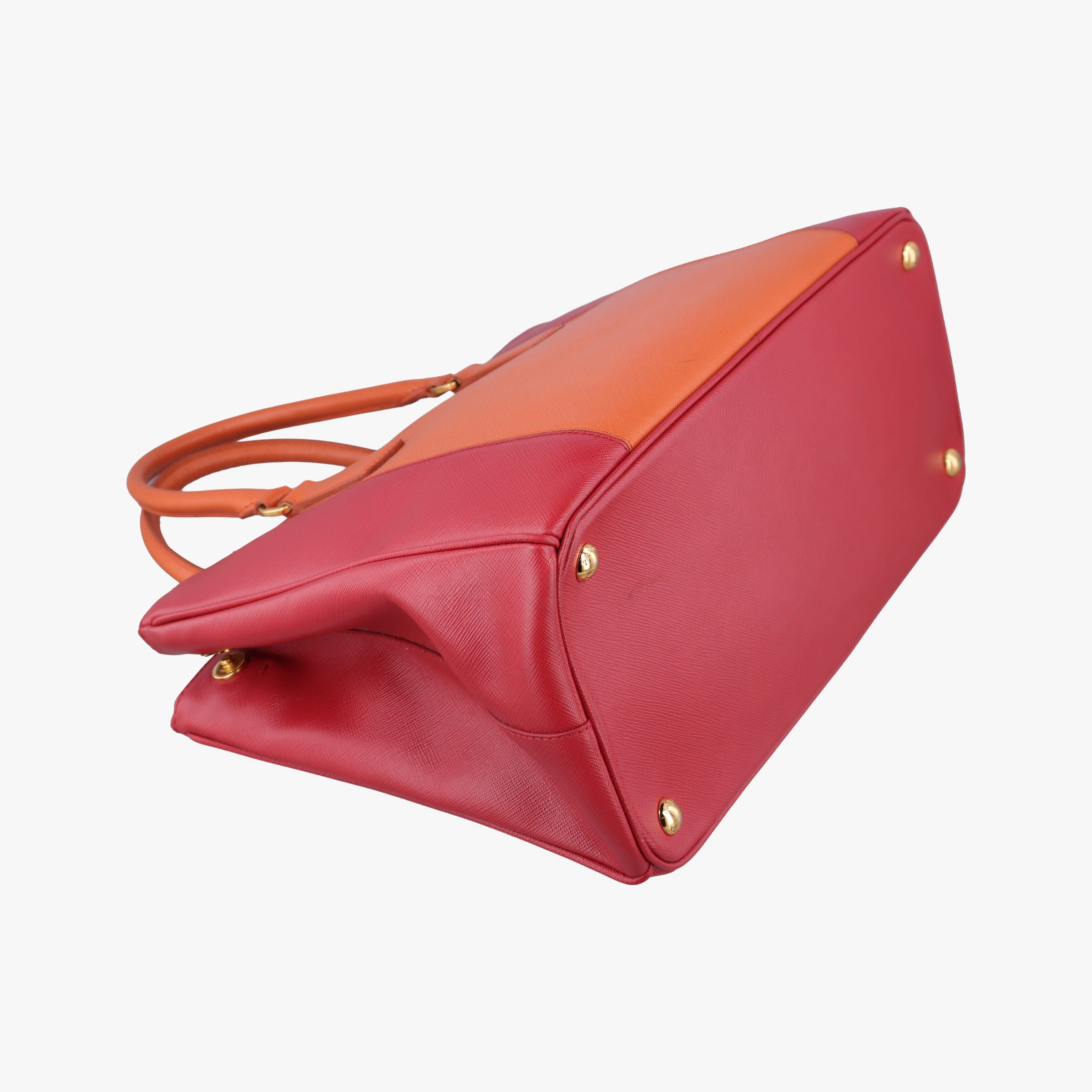 Galleria Orange×red SAFFIANO Leather BN1844 14 Xガレリア オレンジ×レッド サフィアーノレザー BN1844 14 X