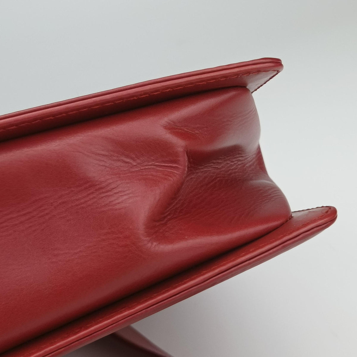 Pre-owned Chanel BOY CHANEL Red Leather A66711 shoulderbag | stylenewstar