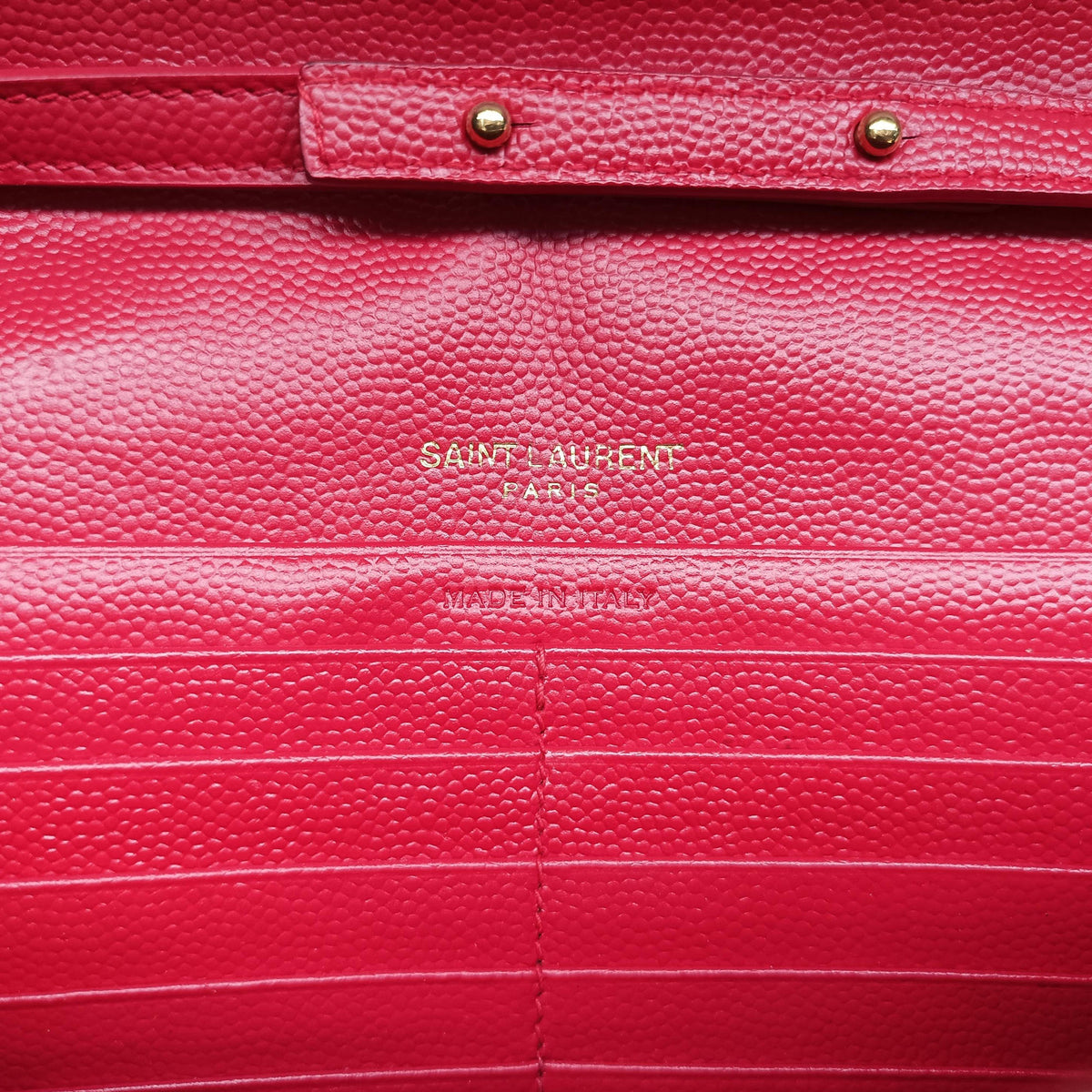 Secondhand Yves Saint Laurent MONOGRAM Red Leather 277828 shoulderbag | stylenewstar