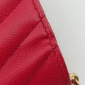 Secondhand Yves Saint Laurent MONOGRAM Red Leather 277828 shoulderbag | stylenewstar