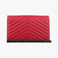 Secondhand Yves Saint Laurent MONOGRAM Red Leather 277828 shoulderbag | stylenewstar