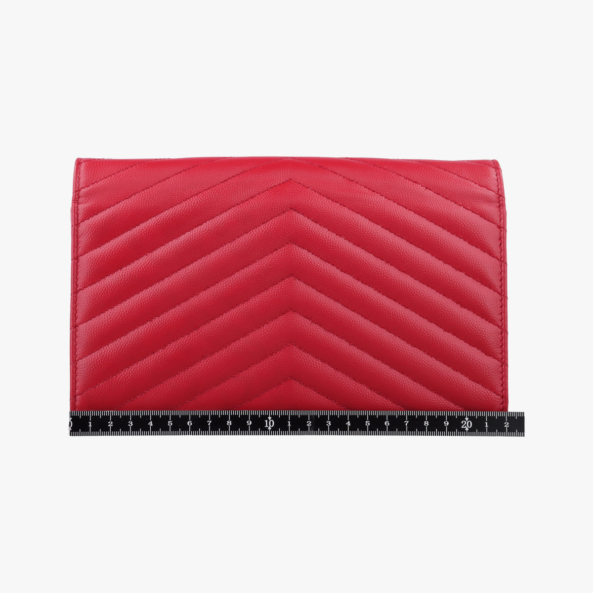 Secondhand Yves Saint Laurent MONOGRAM Red Leather 277828 shoulderbag | stylenewstar