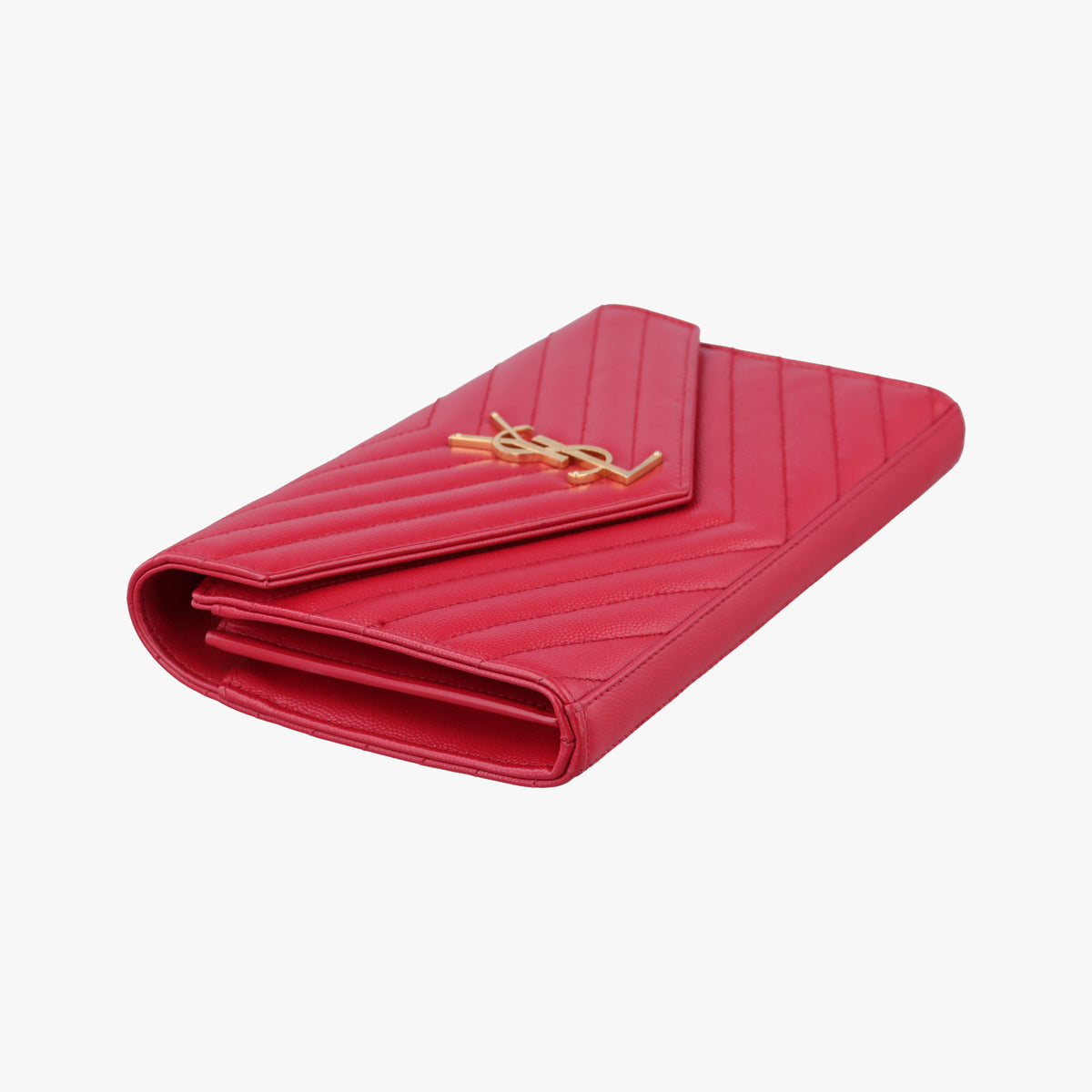 Secondhand Yves Saint Laurent MONOGRAM Red Leather 277828 shoulderbag | stylenewstar