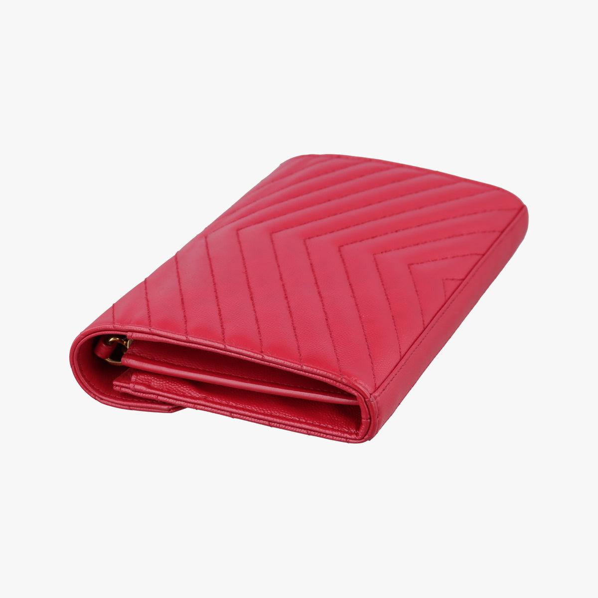 Secondhand Yves Saint Laurent MONOGRAM Red Leather 277828 shoulderbag | stylenewstar