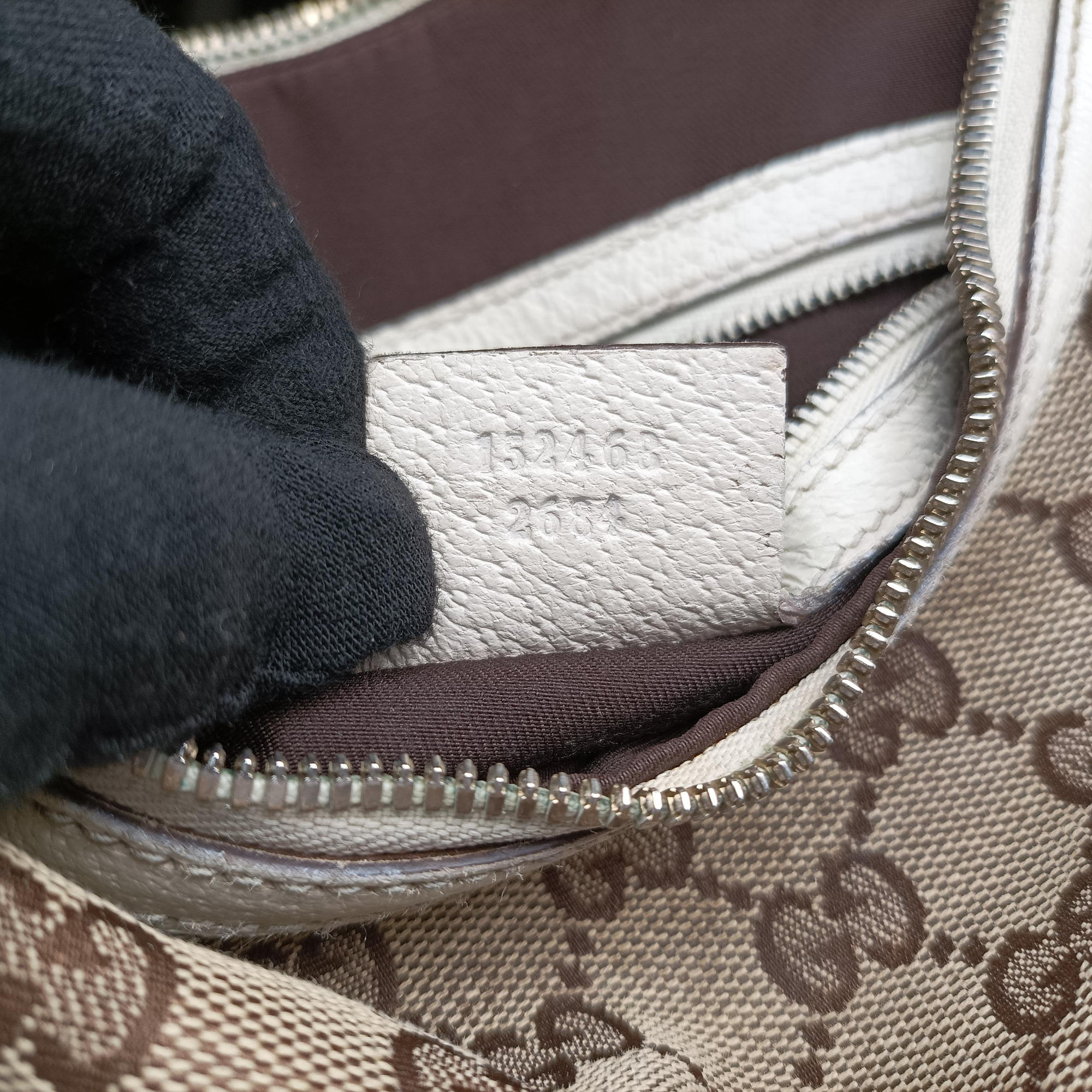 Horsebit WhitexBeide Canvas×Leather 152468 ホースビット ホワイトxベージュ キャンバス×レザー 152468 