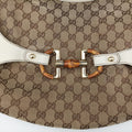 Horsebit WhitexBeide Canvas×Leather 152468 ホースビット ホワイトxベージュ キャンバス×レザー 152468 