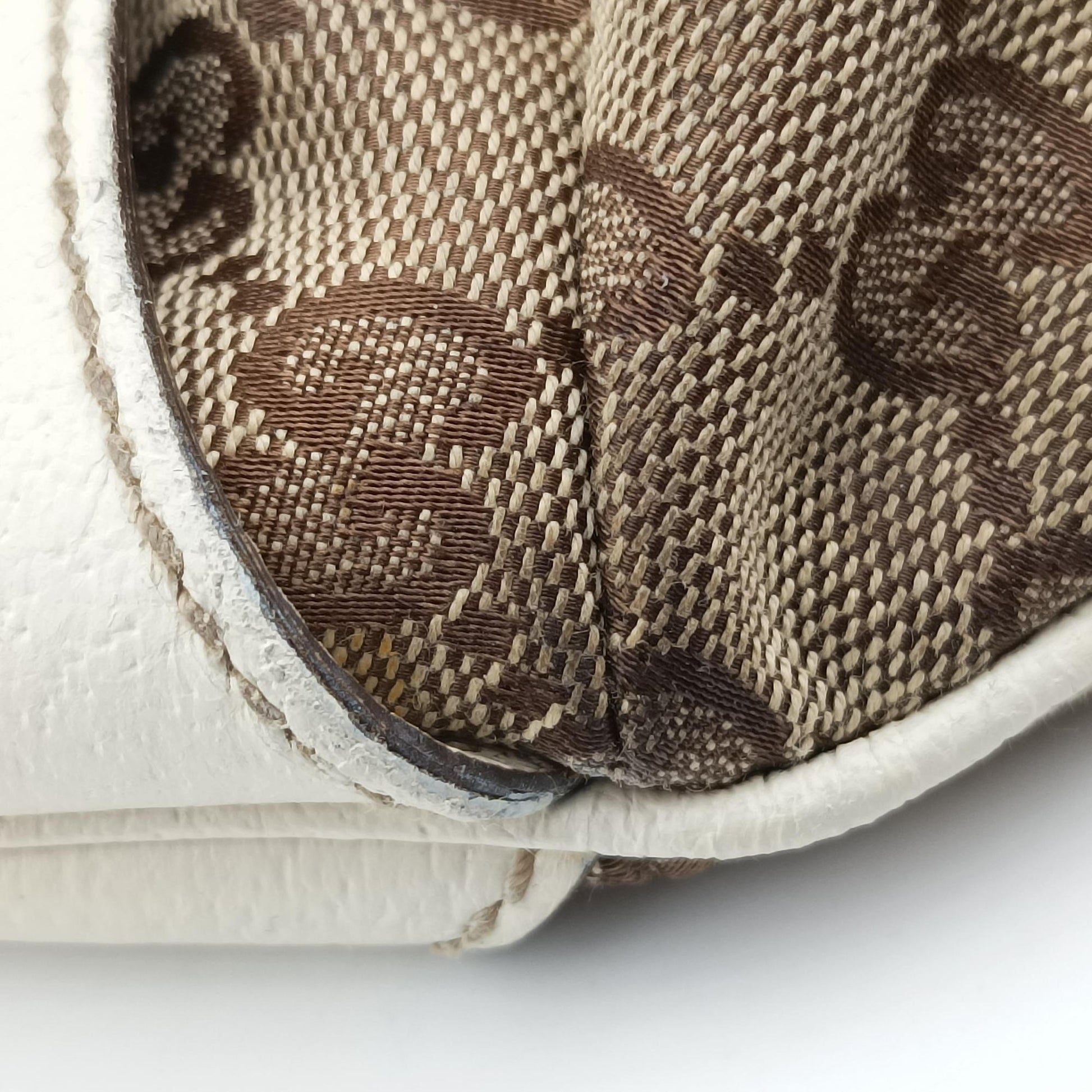 Horsebit WhitexBeide Canvas×Leather 152468 ホースビット ホワイトxベージュ キャンバス×レザー 152468 