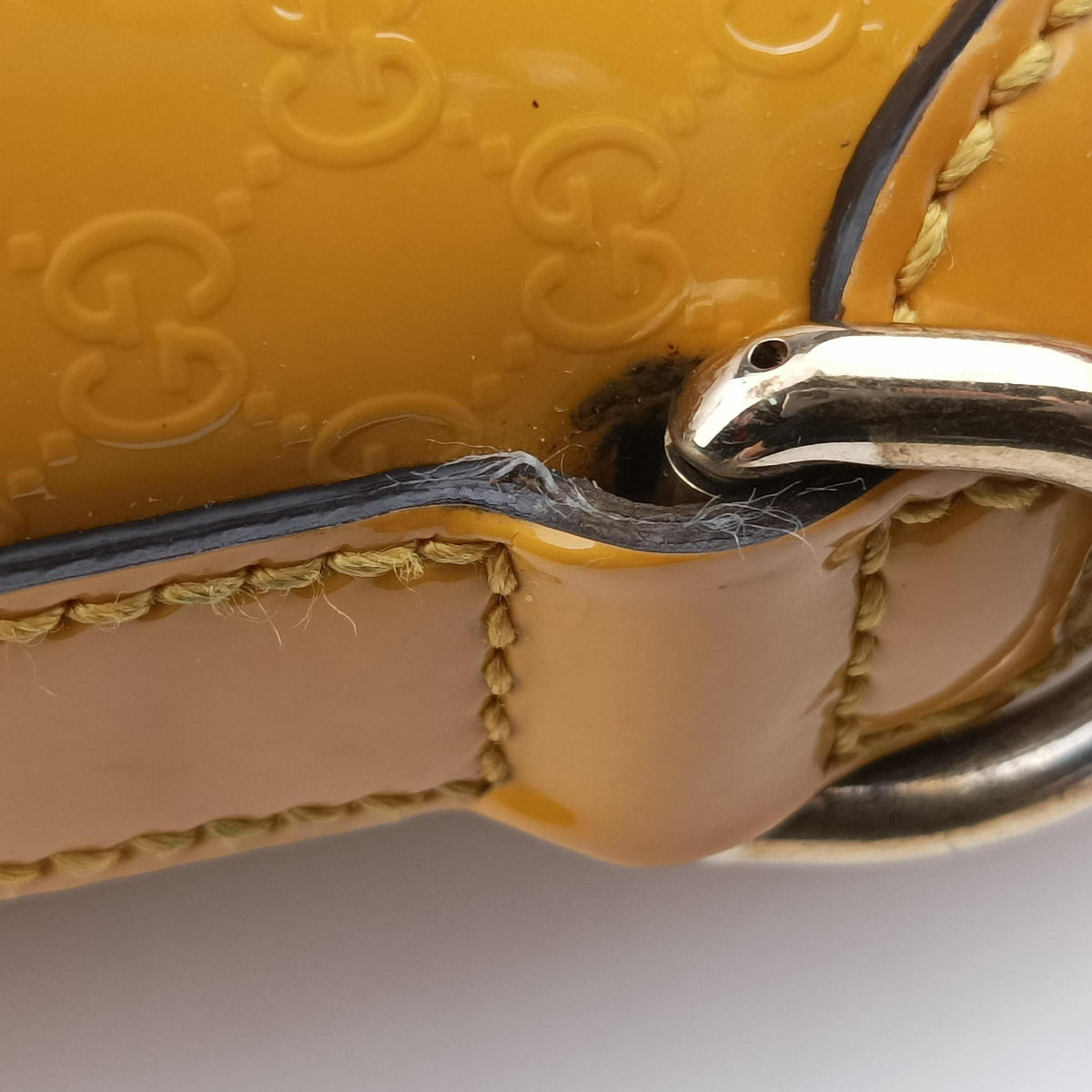 Vintage Gucci Microguccissima Yellow Patent Leather 309614 shoulderbag | stylenewstar