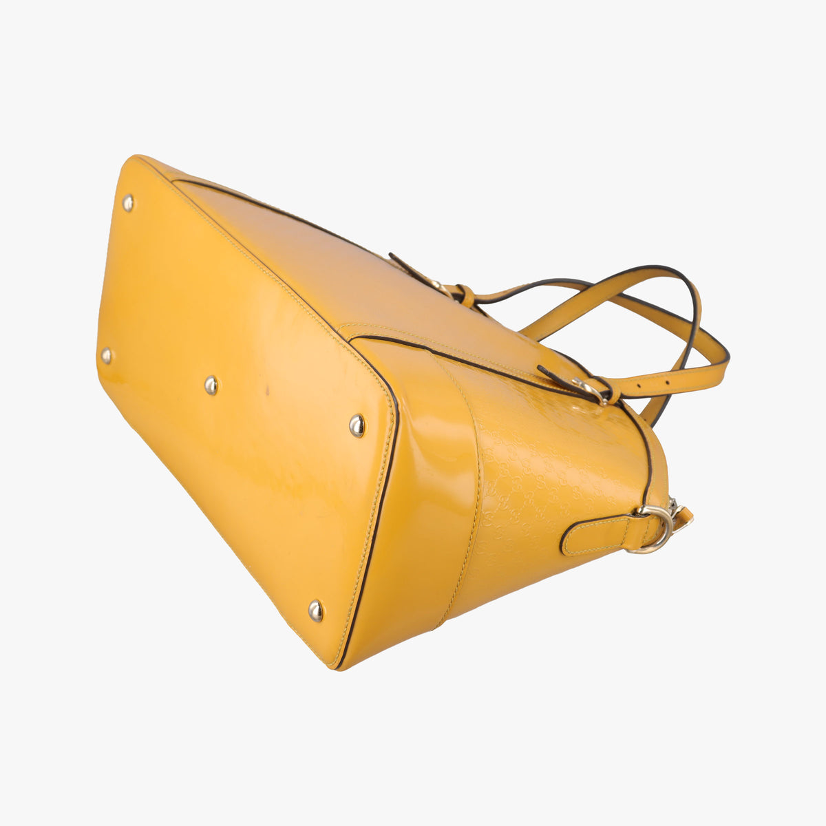 Vintage Gucci Microguccissima Yellow Patent Leather 309614 shoulderbag | stylenewstar