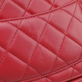 Pre-owned Chanel Matelasse coco mark Red lambskin A33814 shoulderbag | stylenewstar