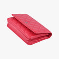 Pre-owned Chanel Matelasse coco mark Red lambskin A33814 shoulderbag | stylenewstar