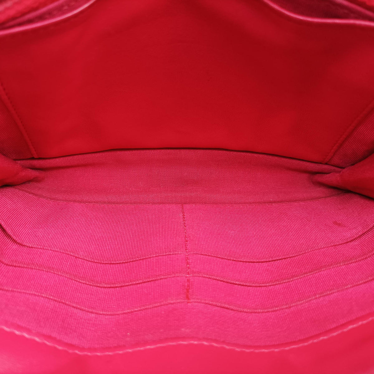 Pre-owned Chanel Matelasse coco mark Red lambskin A33814 shoulderbag | stylenewstar