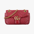 GG Marmont Red Leather 443497 F020287399GGマーモント レッド レザー 443497 F020287399