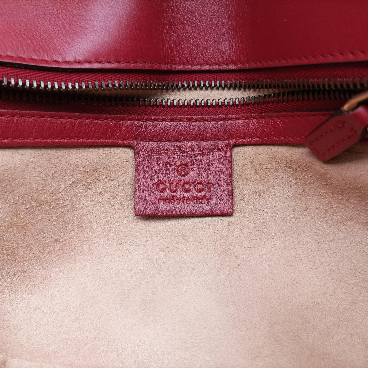 GG Marmont Red Leather 443497 F020287399GGマーモント レッド レザー 443497 F020287399