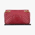 GG Marmont Red Leather 443497 F020287399GGマーモント レッド レザー 443497 F020287399