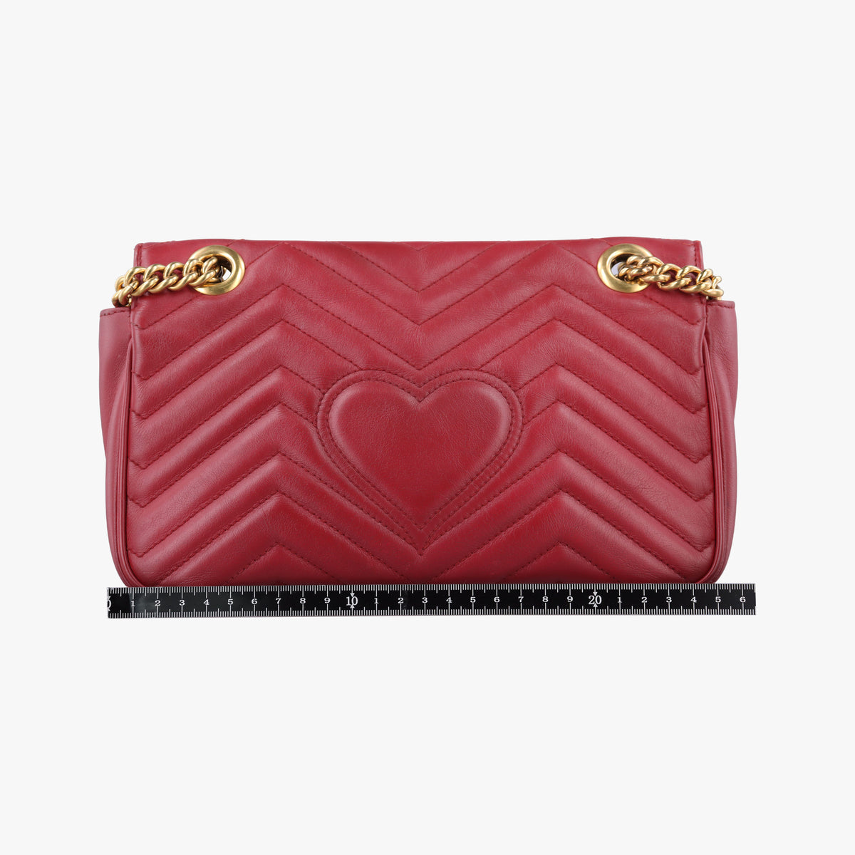 GG Marmont Red Leather 443497 F020287399GGマーモント レッド レザー 443497 F020287399