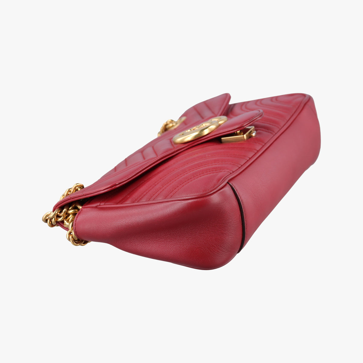 GG Marmont Red Leather 443497 F020287399GGマーモント レッド レザー 443497 F020287399