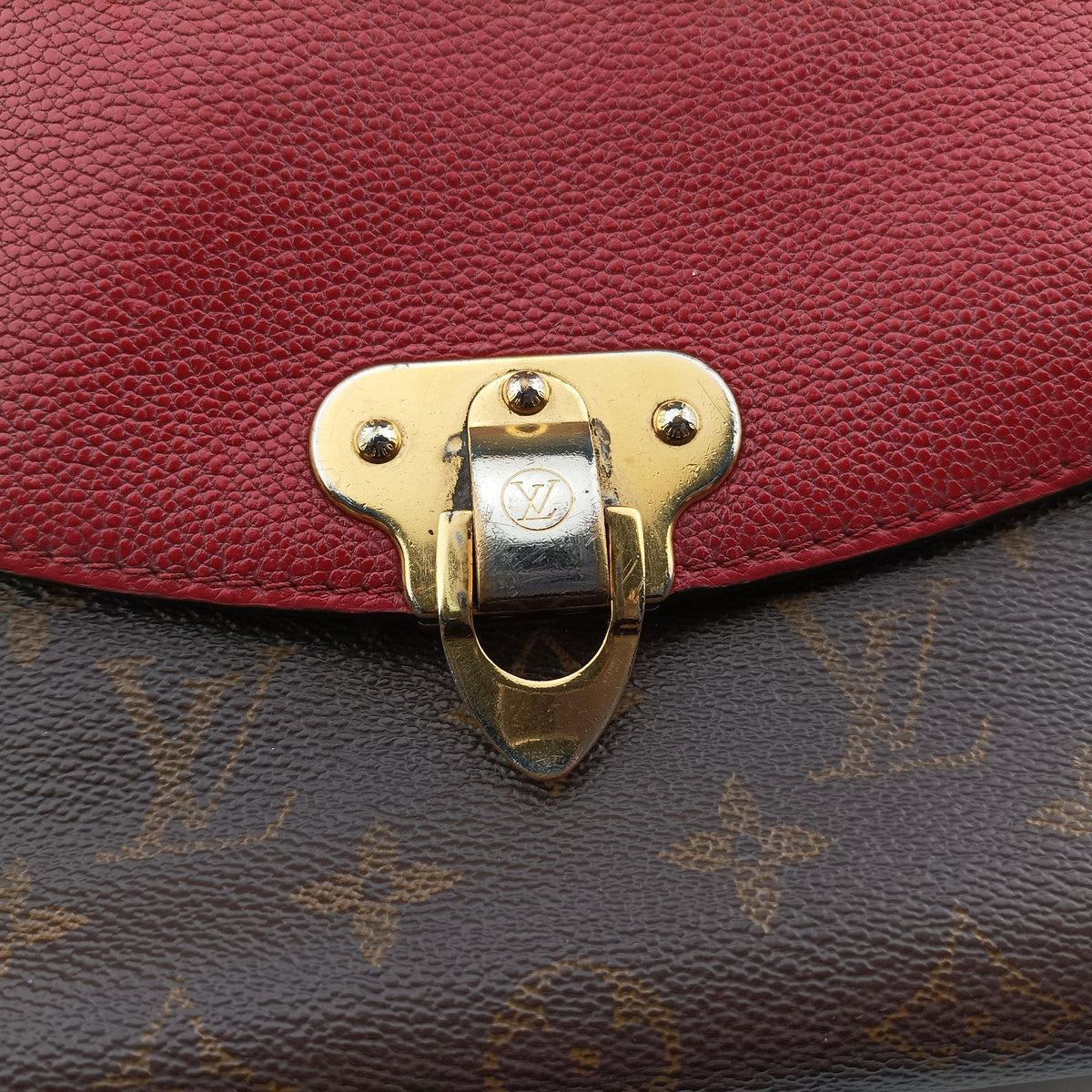 SAINT PLACIDE brown×CERISE Monogram Canvas×calf leather M43713 CA0198サンプラシード モノグラム/ブラウン×スリーズ モノグラムキャンバス×カーフレザー M43713 CA0198