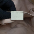 Padlock Brown×white PVC coated canvas×Leather 498156 F033868007パドロック ブラウン×ホワイト PVCコーティングキャンバス×レザー 498156 F033868007
