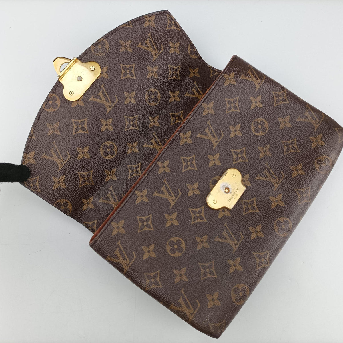 SAINT PLACIDE brown×Brown Monogram Canvas×calf leather M43486 CA1178 IC Chipサンプラシード モノグラム/ブラウン×ブラウン モノグラムキャンバス×カーフレザー M43486 CA1178 ICチップ