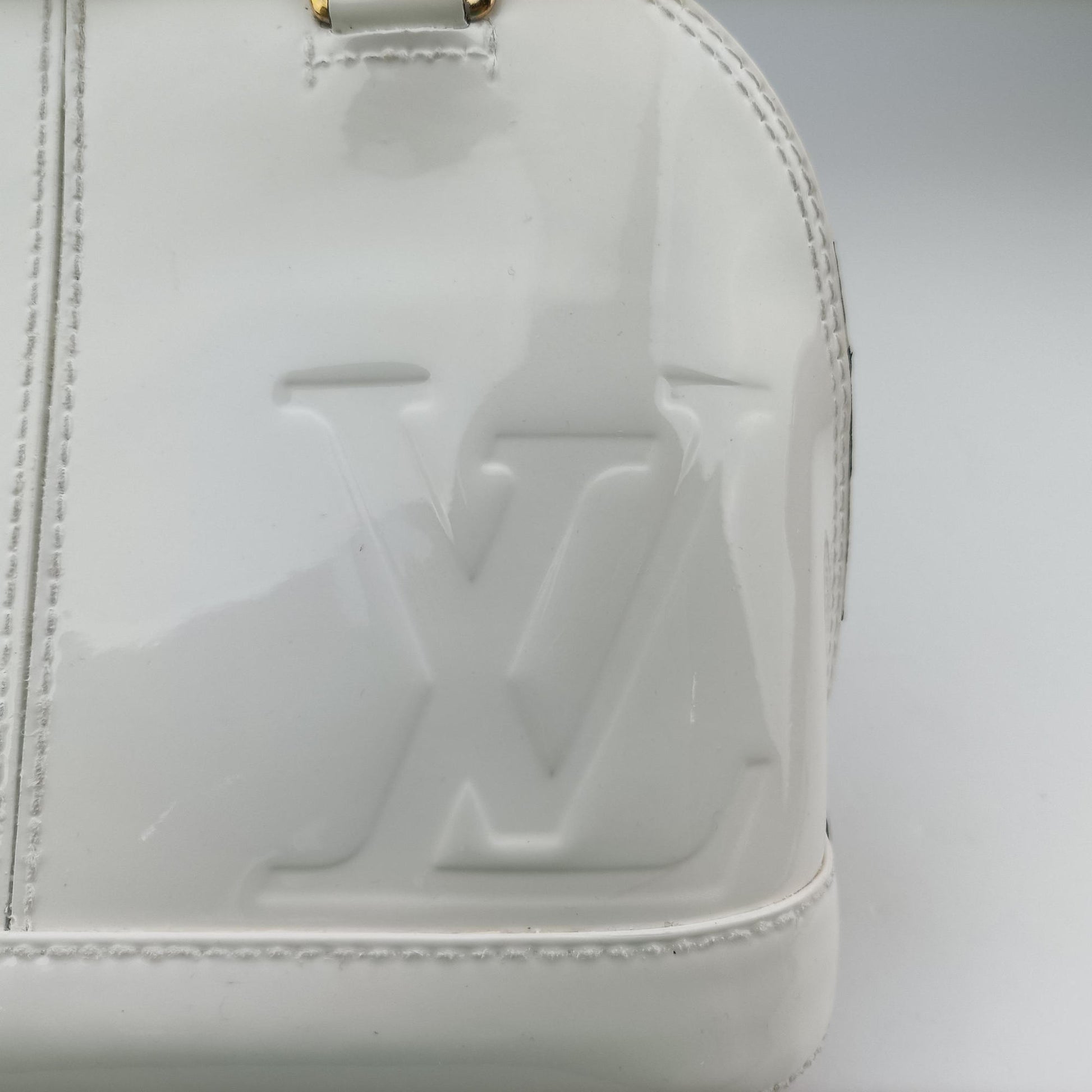 Alma BB White Vernis M51904 SN1148アルマBB ホワイト ヴェルニ M51904 SN1148
