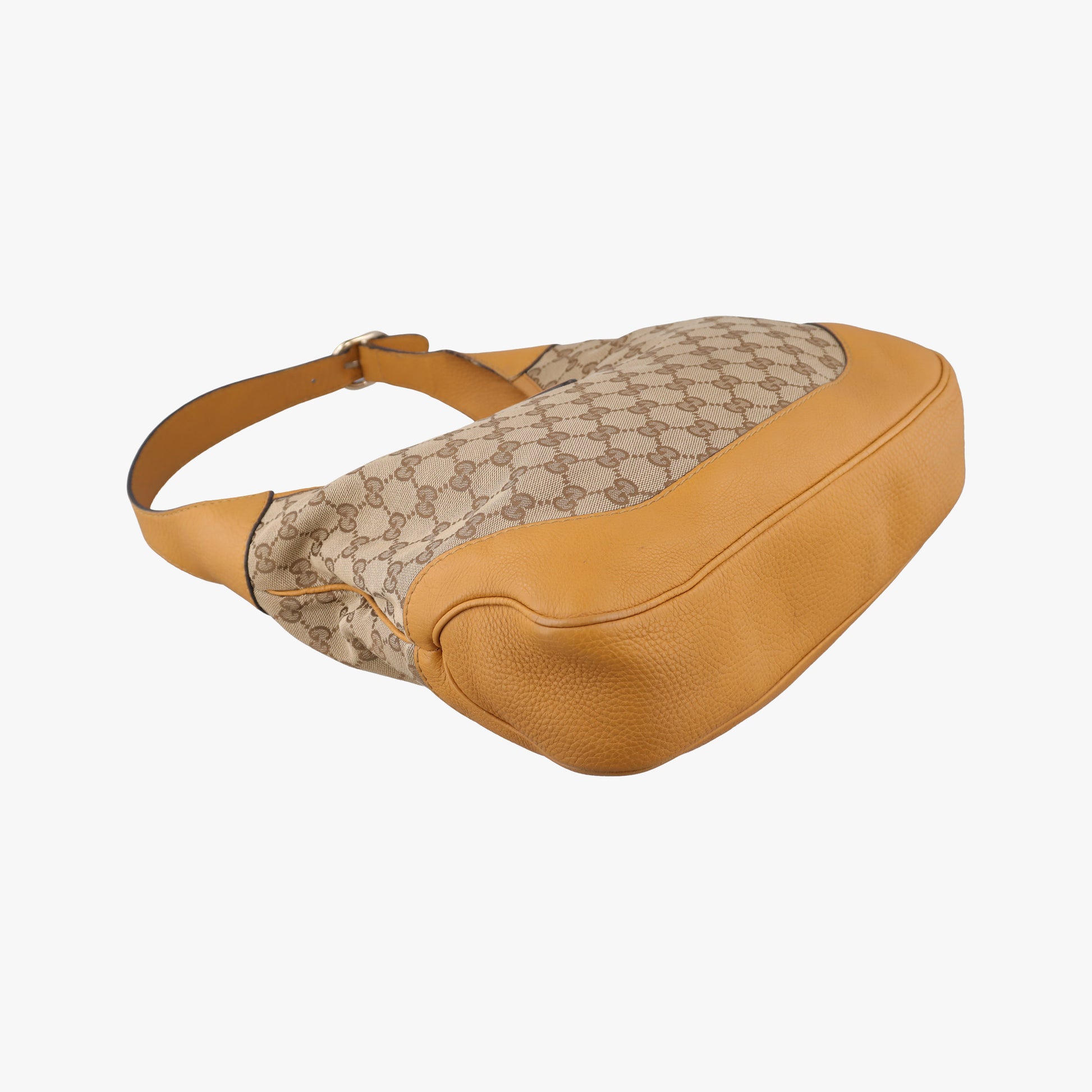 Jackie Flora Hobo beige×orange Canvas×Leather 277520 H014606931ニュージャッキー ベージュ×オレンジ キャンバス×レザー 277520 H014606931