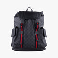 GG Supreme Black x Gray x Navy x Red PVC coated canvas×Leather 495563 E028242430GGスプリーム ブラック×グレー×ネイビー×レッド PVCコーティングキャンバス×レザー 495563 E028242430