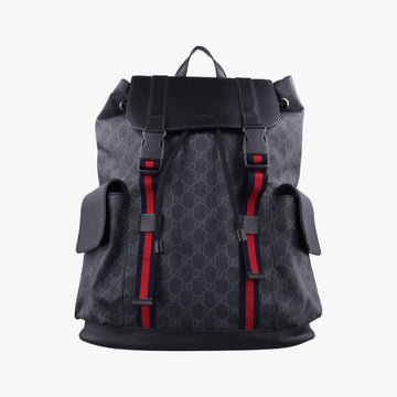 GG Supreme Black x Gray x Navy x Red PVC coated canvas×Leather 495563 E028242430GGスプリーム ブラック×グレー×ネイビー×レッド PVCコーティングキャンバス×レザー 495563 E028242430