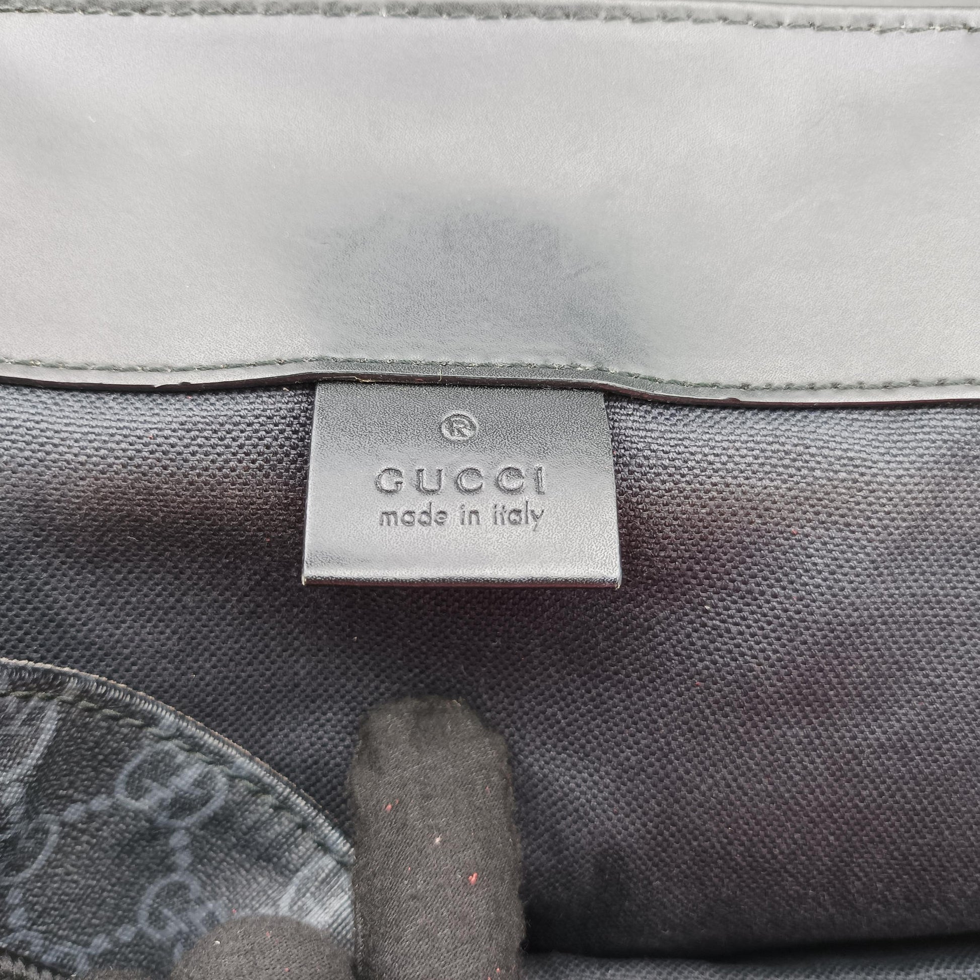 GG Supreme Black x Gray x Navy x Red PVC coated canvas×Leather 495563 E028242430GGスプリーム ブラック×グレー×ネイビー×レッド PVCコーティングキャンバス×レザー 495563 E028242430