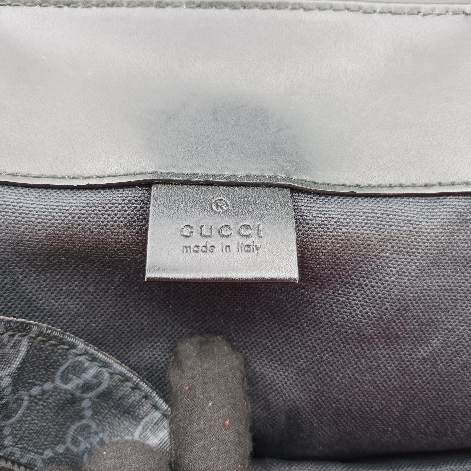 GG Supreme Black x Gray x Navy x Red PVC coated canvas×Leather 495563 E028242430GGスプリーム ブラック×グレー×ネイビー×レッド PVCコーティングキャンバス×レザー 495563 E028242430