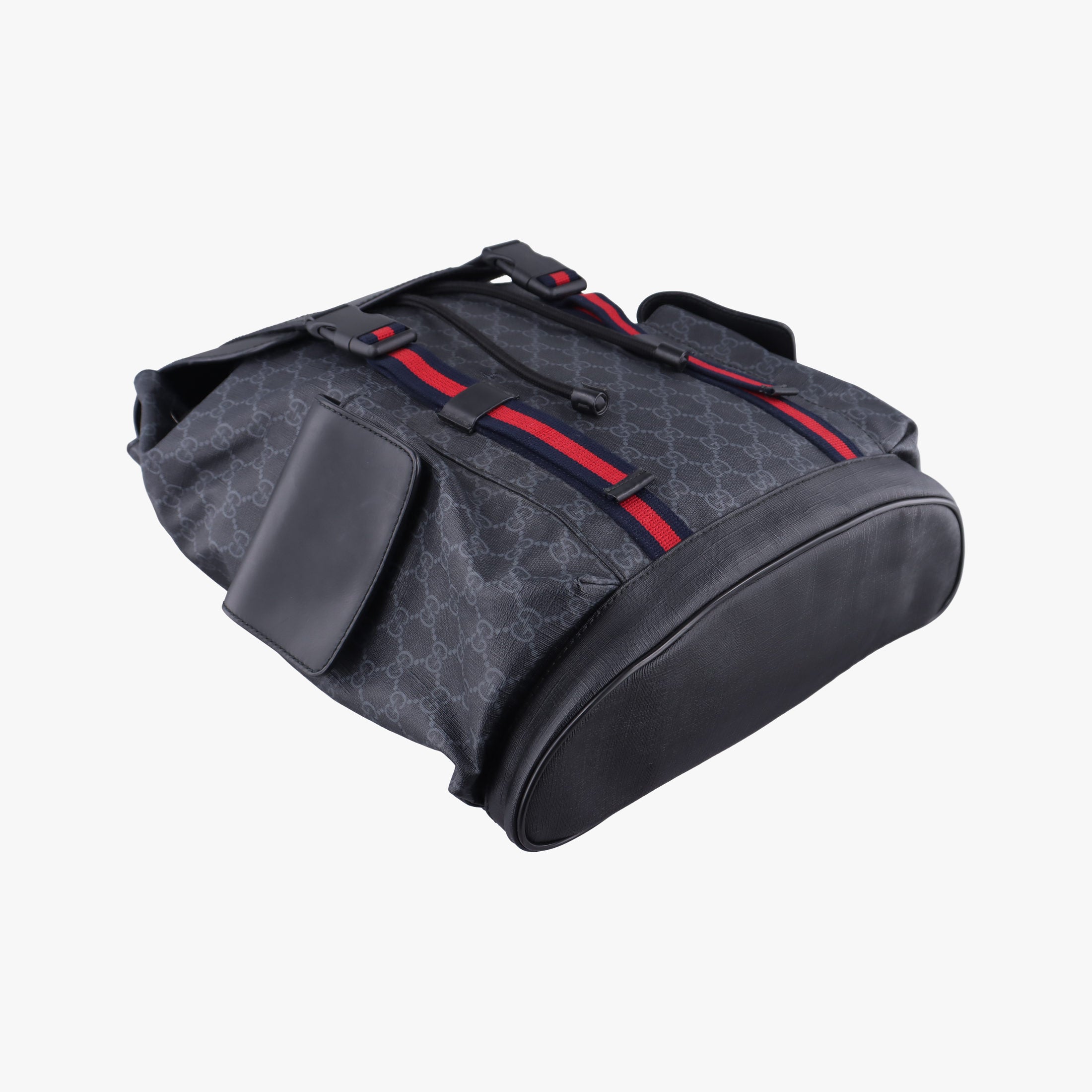 GG Supreme Black x Gray x Navy x Red PVC coated canvas×Leather 495563 E028242430GGスプリーム ブラック×グレー×ネイビー×レッド PVCコーティングキャンバス×レザー 495563 E028242430