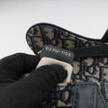 Saddle Navy×grey Jacquard × Leather 03-RU-1108サドル ネイビー×グレー ジャガード×レザー 03-RU-1108