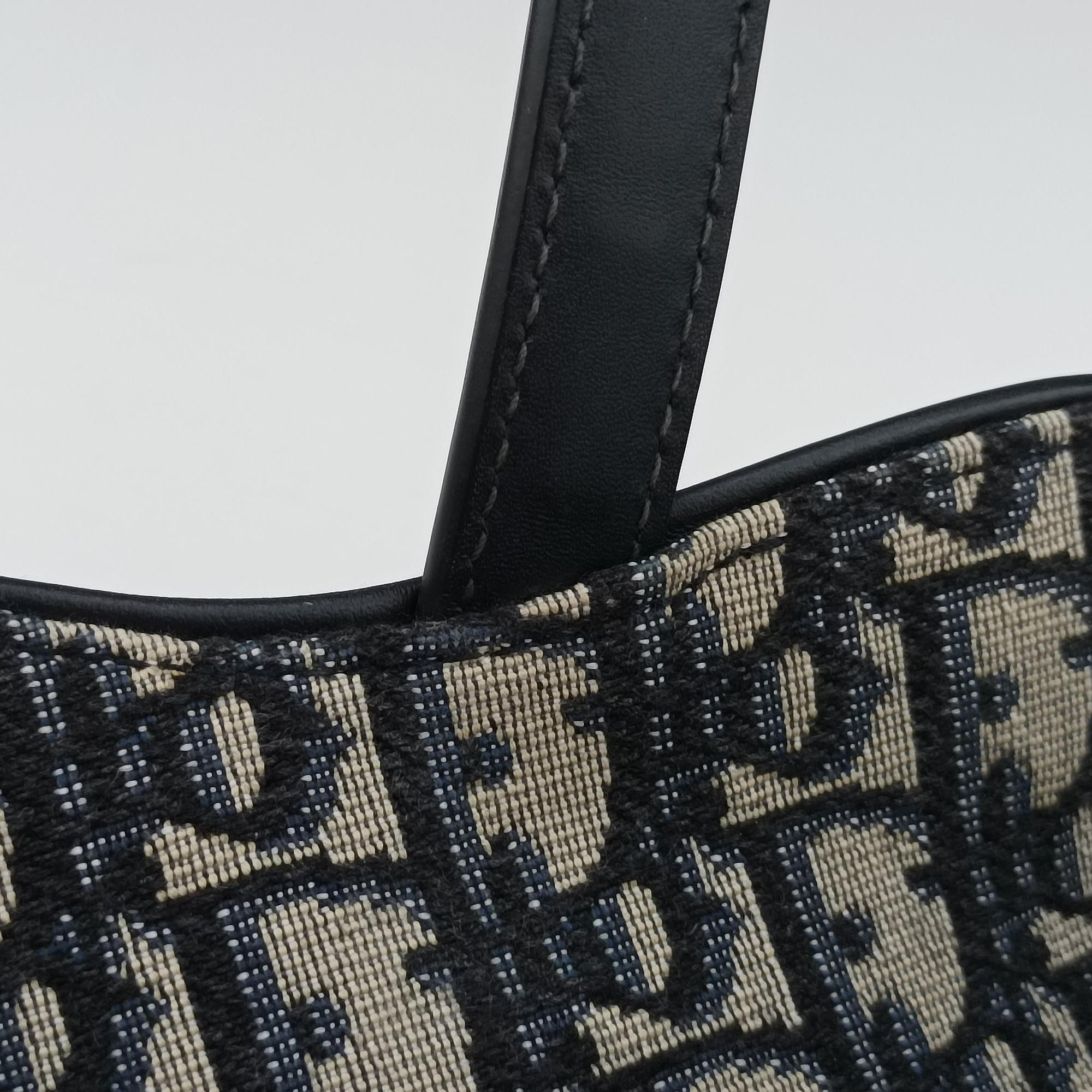Saddle Navy×grey Jacquard × Leather 03-RU-1108サドル ネイビー×グレー ジャガード×レザー 03-RU-1108