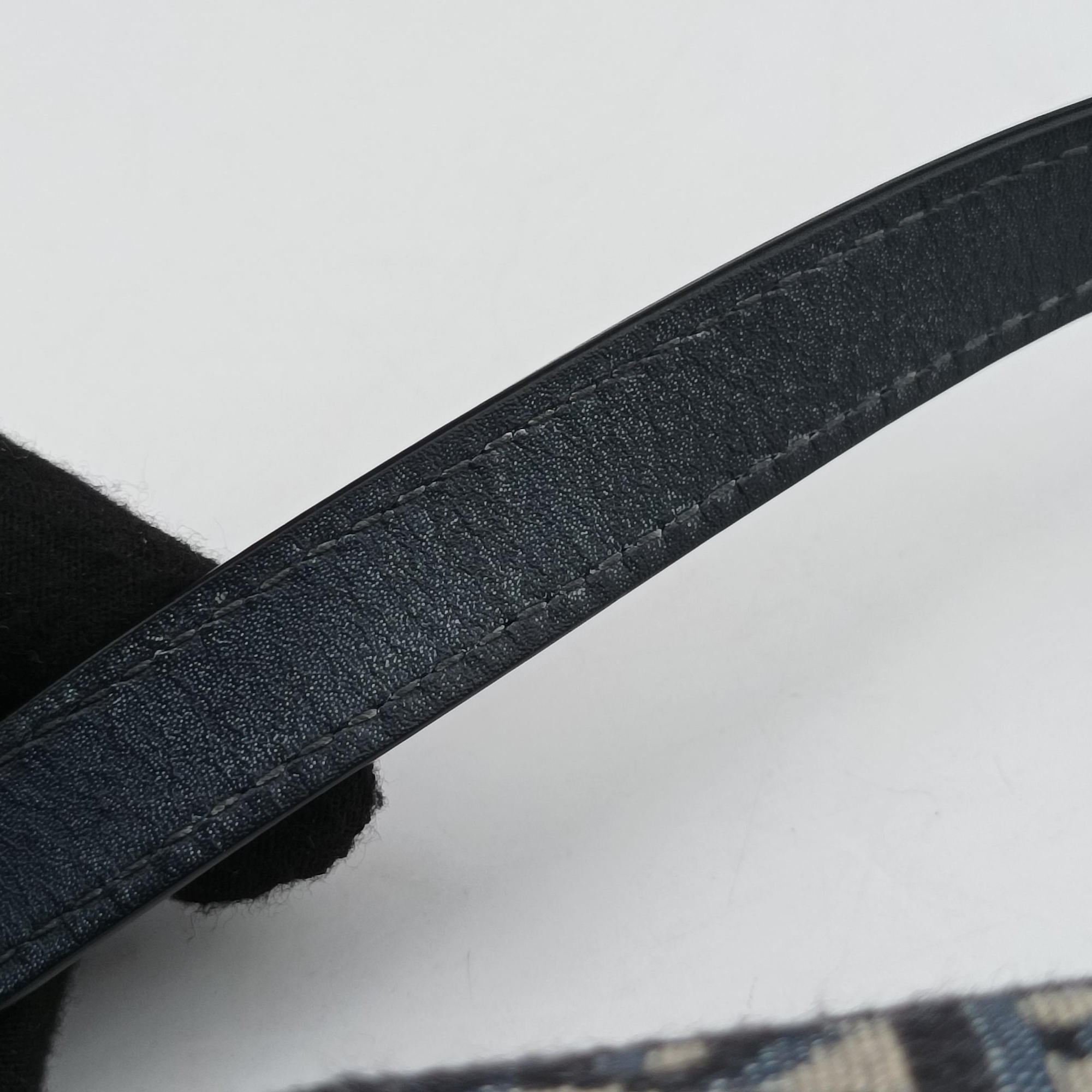Saddle Navy×grey Jacquard × Leather 03-RU-1108サドル ネイビー×グレー ジャガード×レザー 03-RU-1108