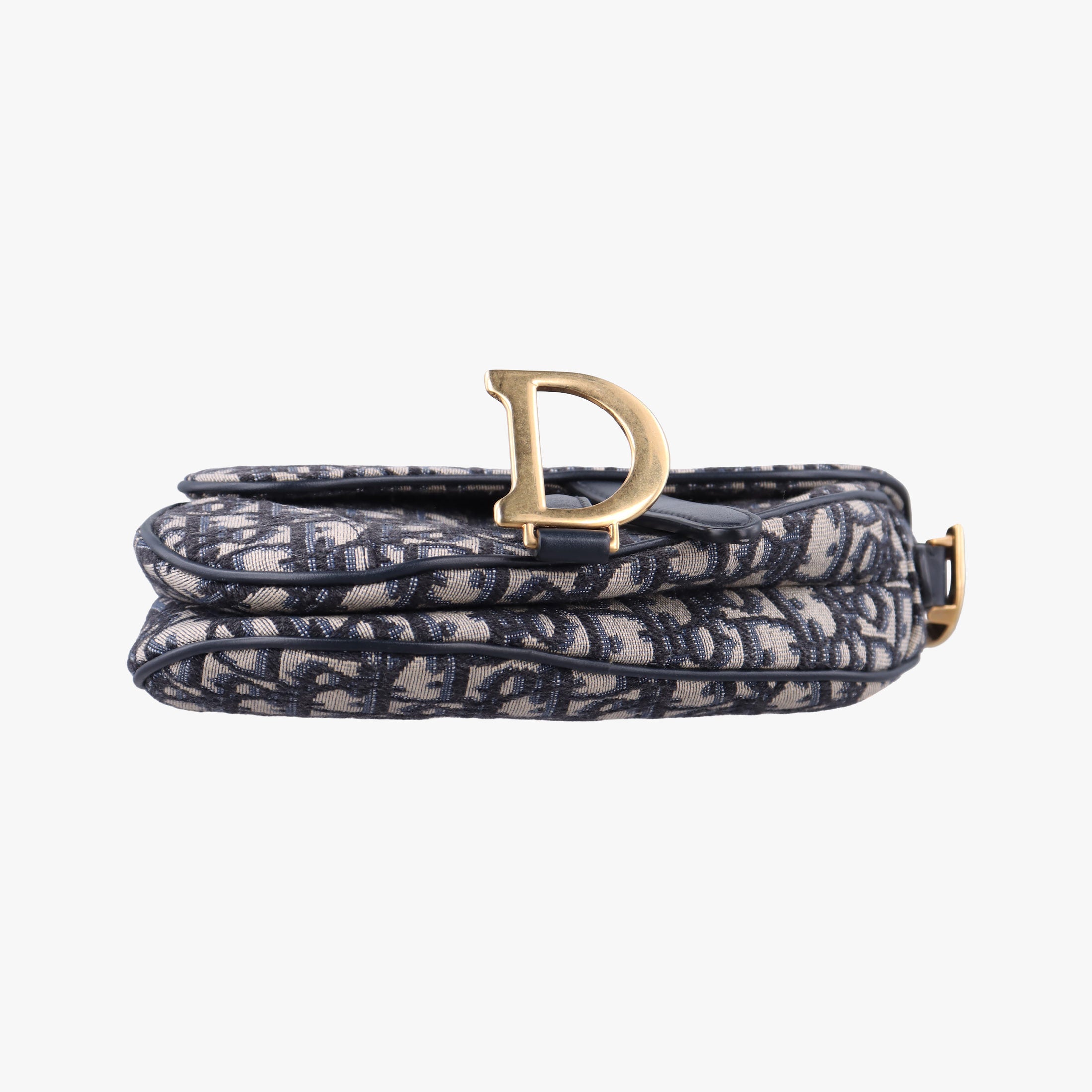 Saddle Navy×grey Jacquard × Leather 03-RU-1108サドル ネイビー×グレー ジャガード×レザー 03-RU-1108