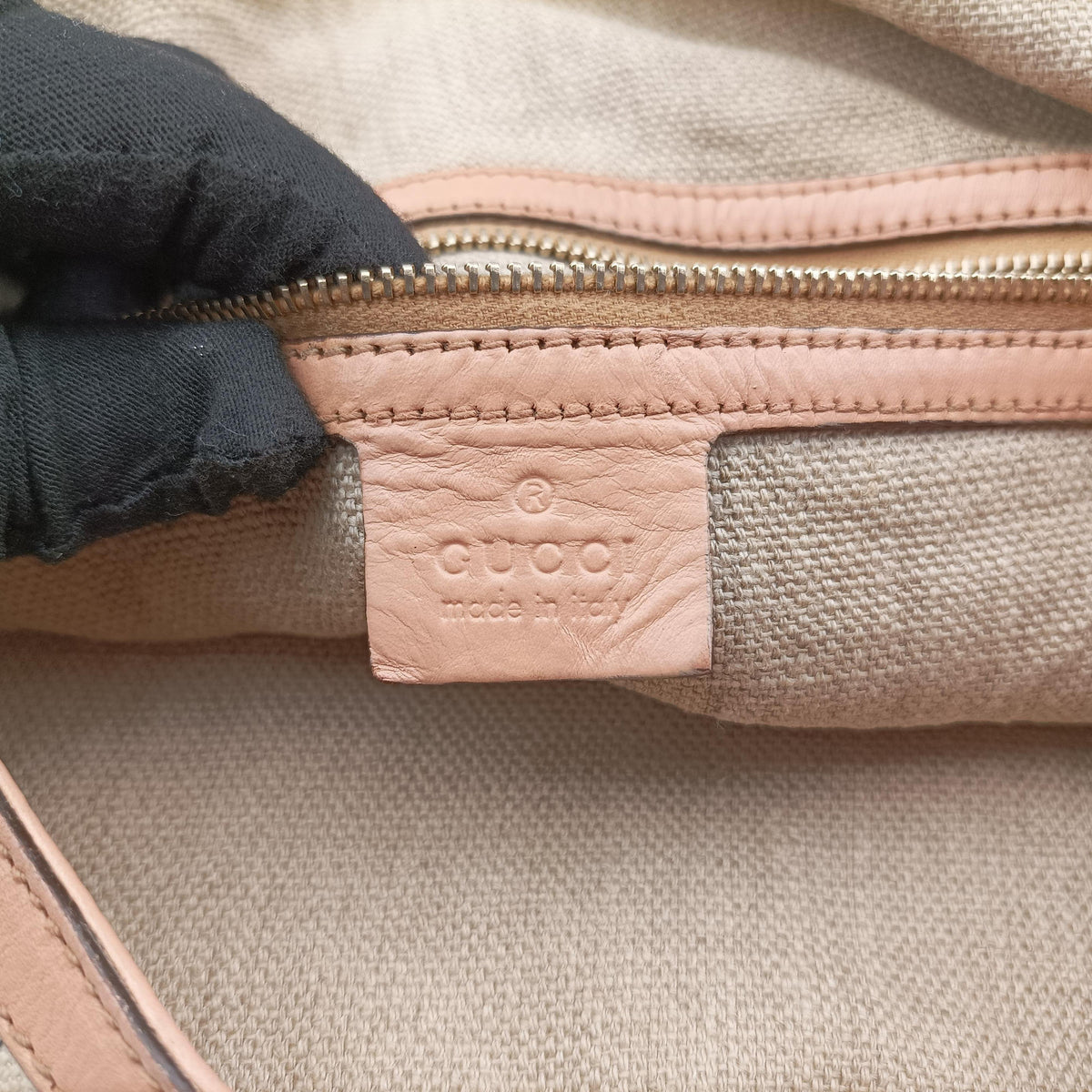 Flora Wave Hobo Blue ×White canvas×leather 170014 A0502006フローラ ウェーブ ホーボー ブルー×ホワイト キャンバス×レザー 170014 A0502006