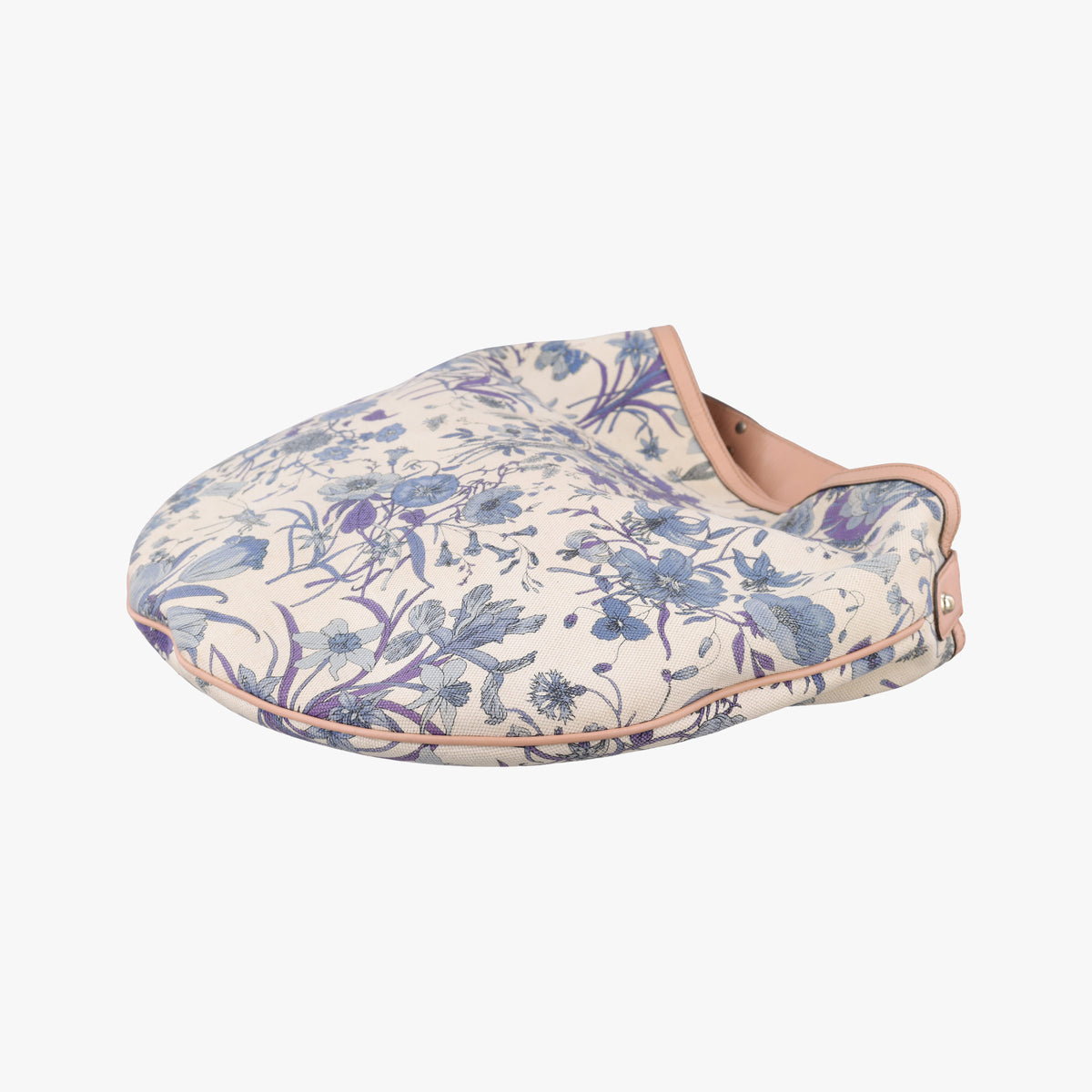 Flora Wave Hobo Blue ×White canvas×leather 170014 A0502006フローラ ウェーブ ホーボー ブルー×ホワイト キャンバス×レザー 170014 A0502006