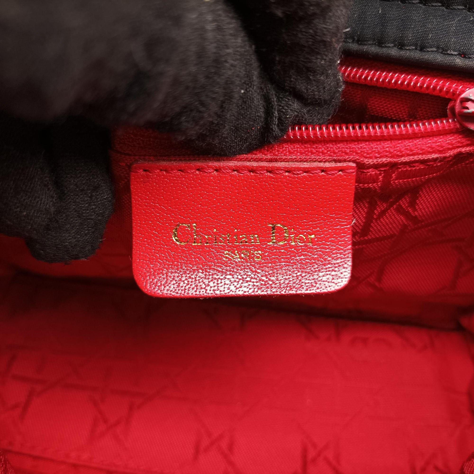 Lady Dior Black Nylon RU0937レディディオール ブラック ナイロン RU0937