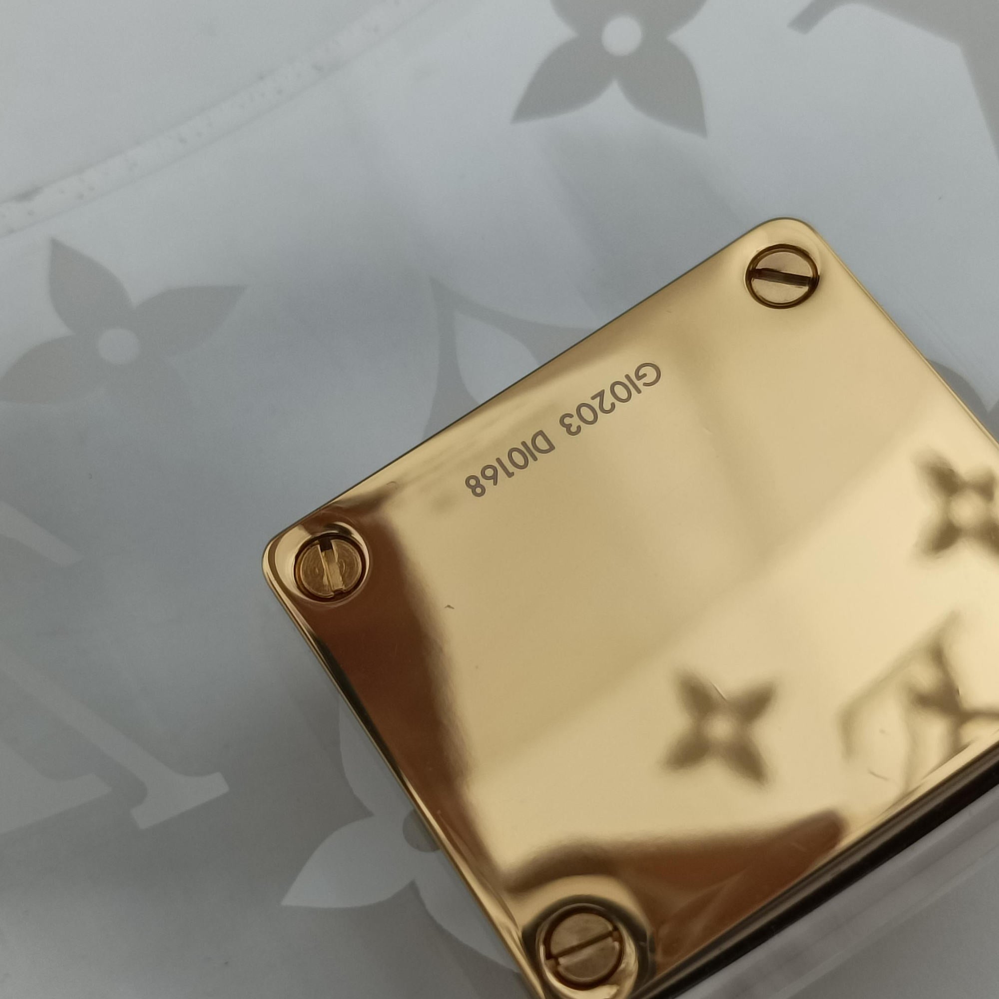 Box Scott Transparent Monogram Plexiglass GI0203 DI0168ボックス スコット トランスペアレント モノグラム プレキシグラス GI0203 DI0168