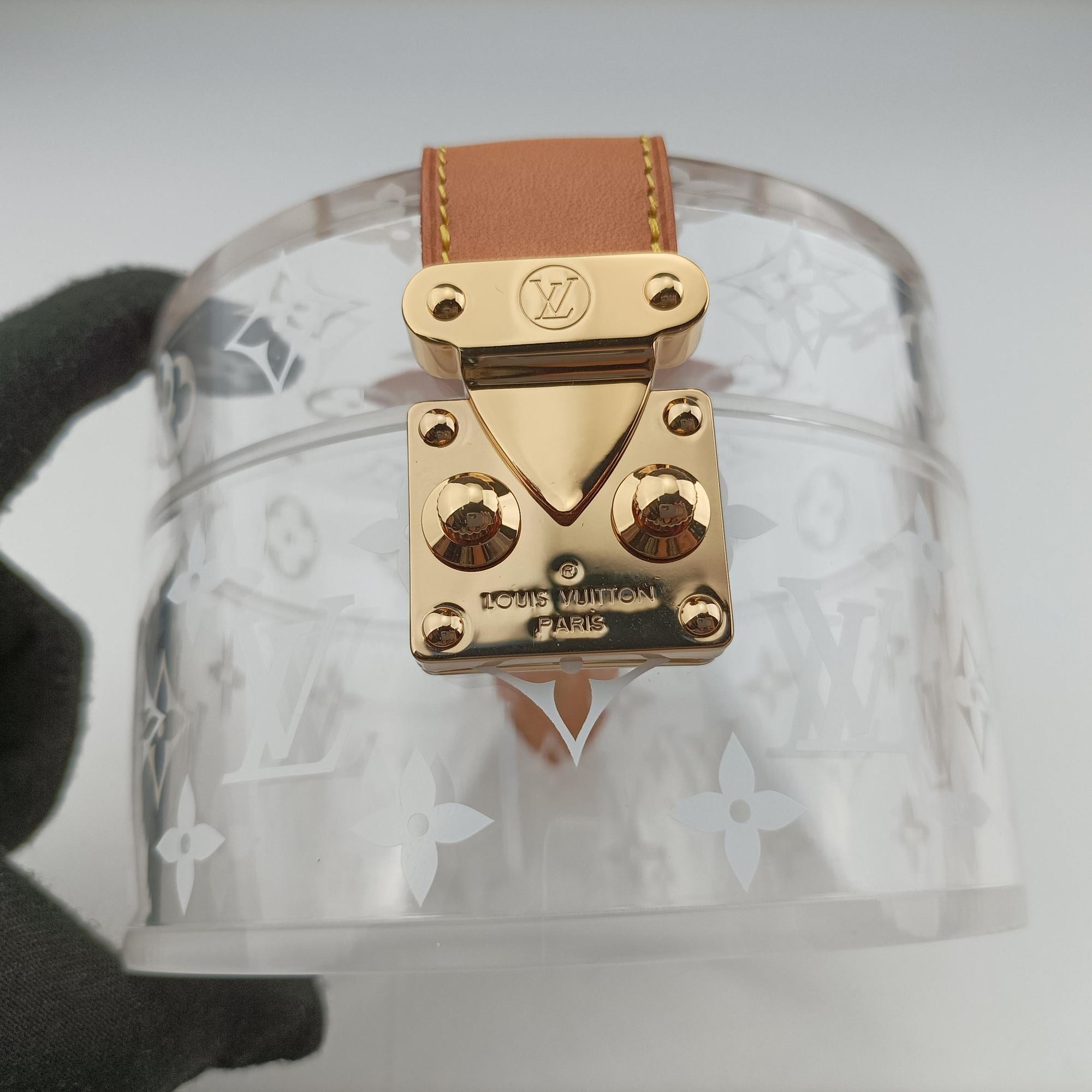 Box Scott Transparent Monogram Plexiglass GI0203 DI0168ボックス スコット トランスペアレント モノグラム プレキシグラス GI0203 DI0168