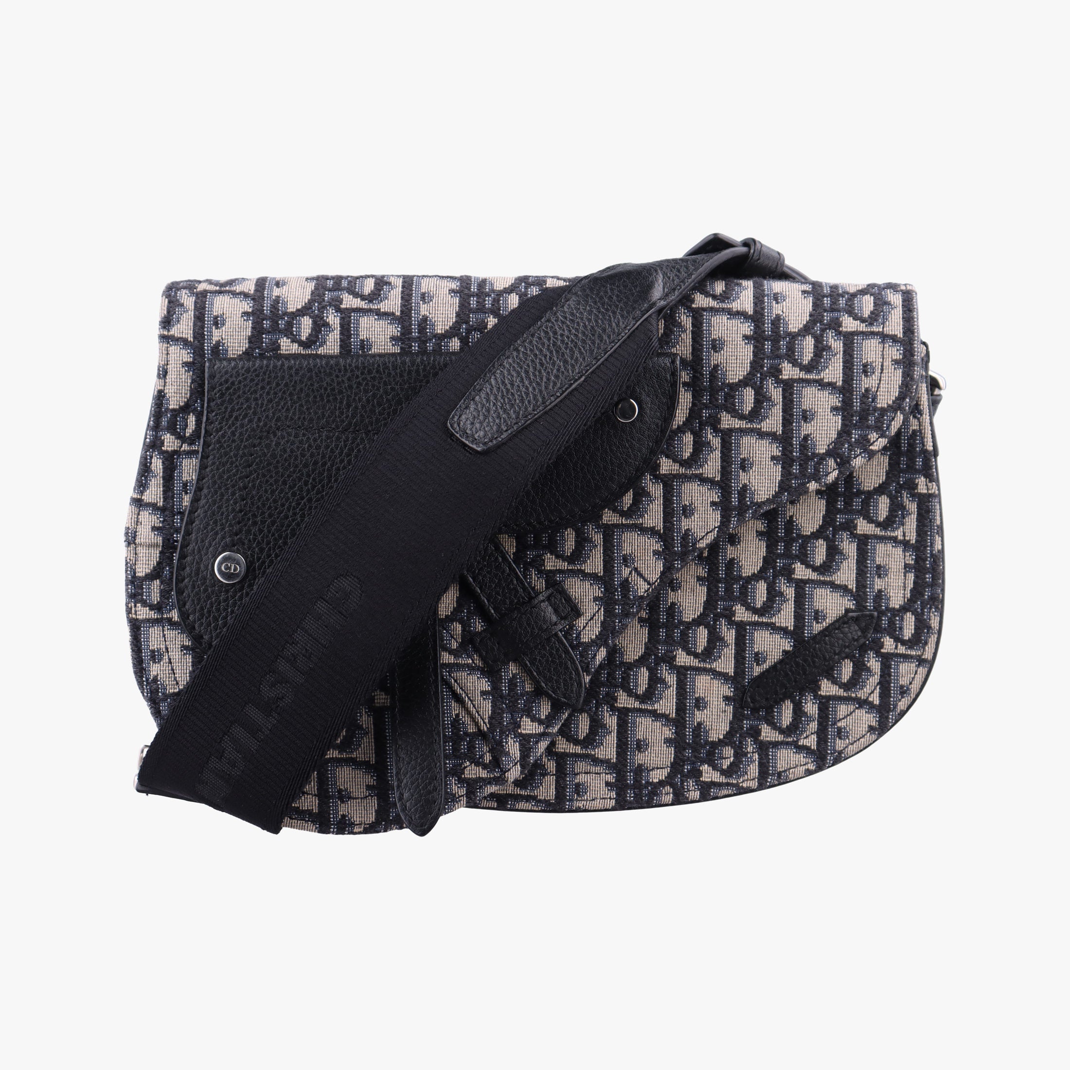 Saddle Pouch Navy×Black Jacquard 19-BO-0290サドル ポーチ ネイビー×ブラック ジャガード 19-BO-0290