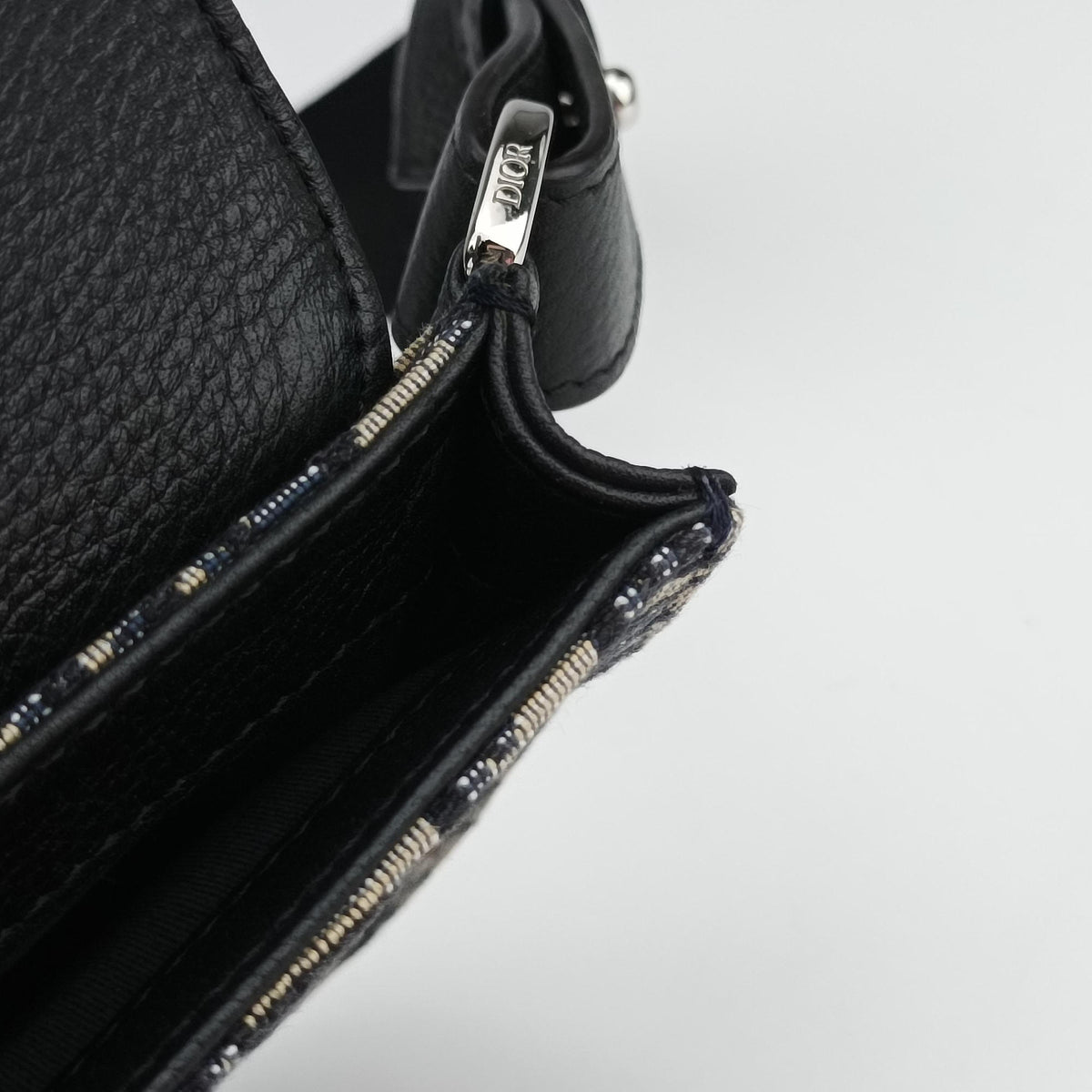 Saddle Pouch Navy×Black Jacquard 19-BO-0290サドル ポーチ ネイビー×ブラック ジャガード 19-BO-0290
