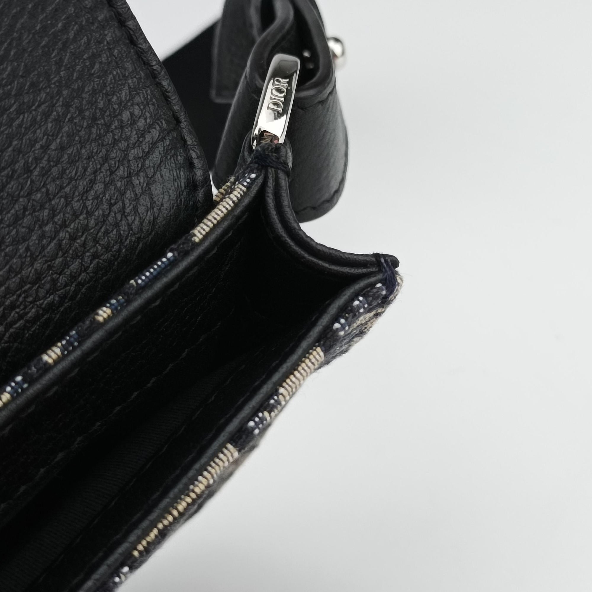 Saddle Pouch Navy×Black Jacquard 19-BO-0290サドル ポーチ ネイビー×ブラック ジャガード 19-BO-0290