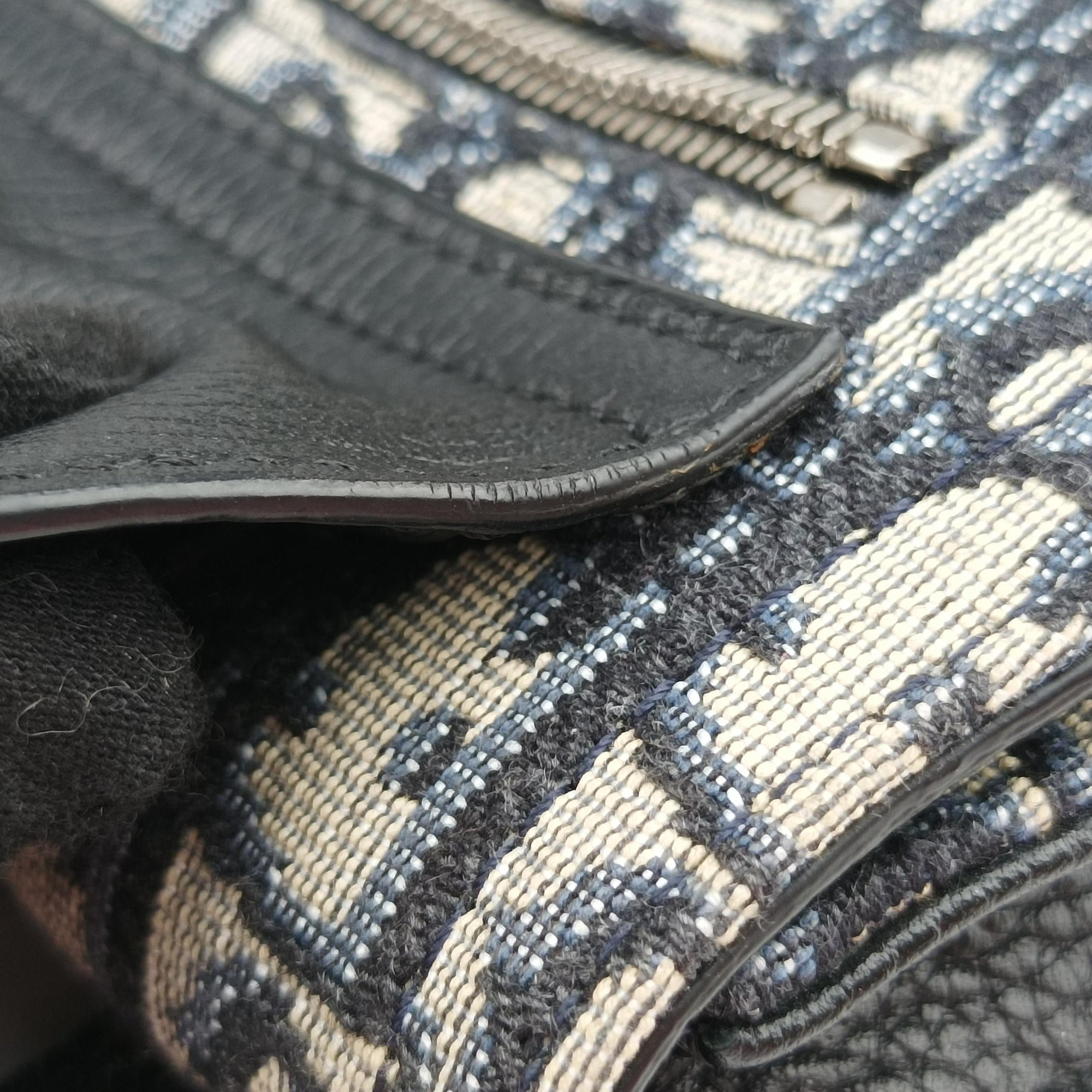 Saddle Pouch Navy×Black Jacquard 19-BO-0290サドル ポーチ ネイビー×ブラック ジャガード 19-BO-0290