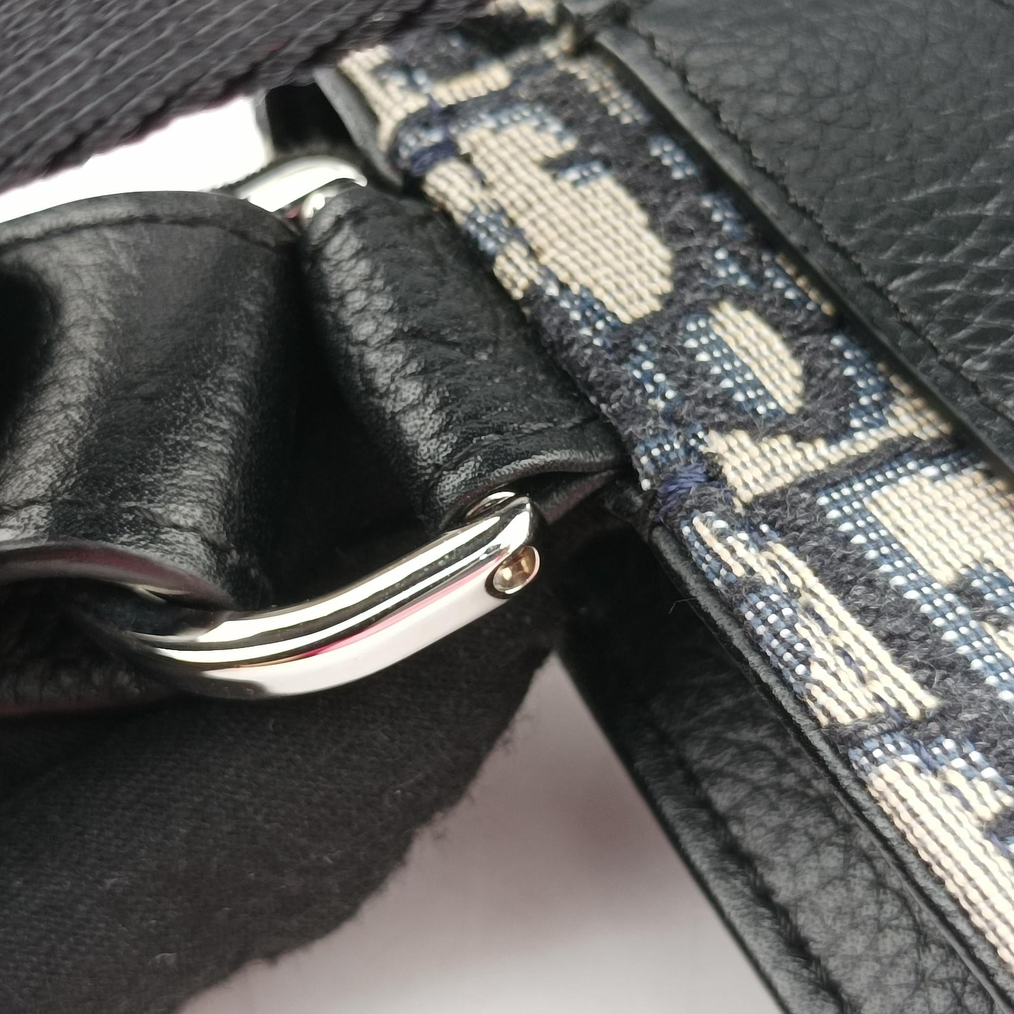 Saddle Pouch Navy×Black Jacquard 19-BO-0290サドル ポーチ ネイビー×ブラック ジャガード 19-BO-0290