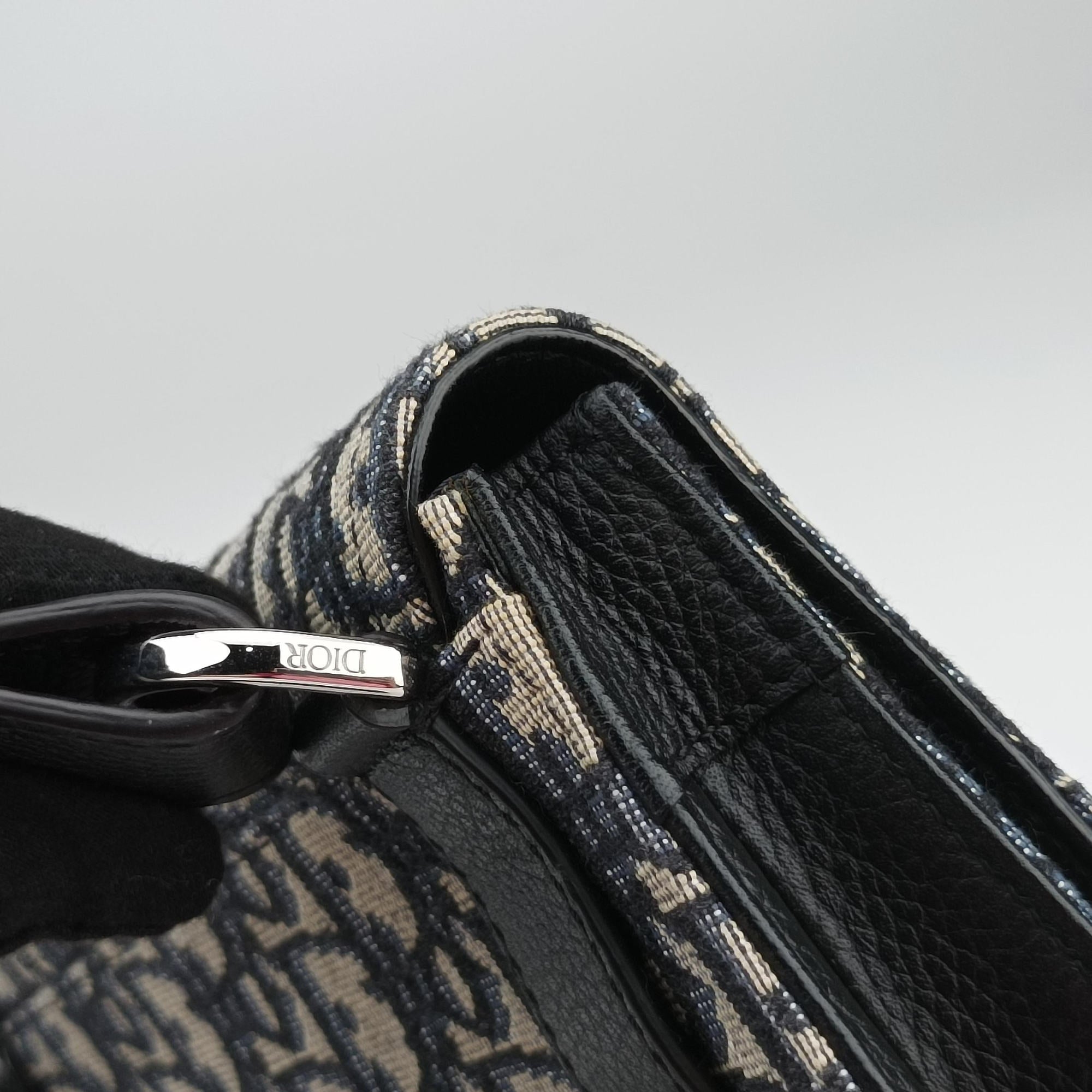 Saddle Pouch Navy×Black Jacquard 19-BO-0290サドル ポーチ ネイビー×ブラック ジャガード 19-BO-0290