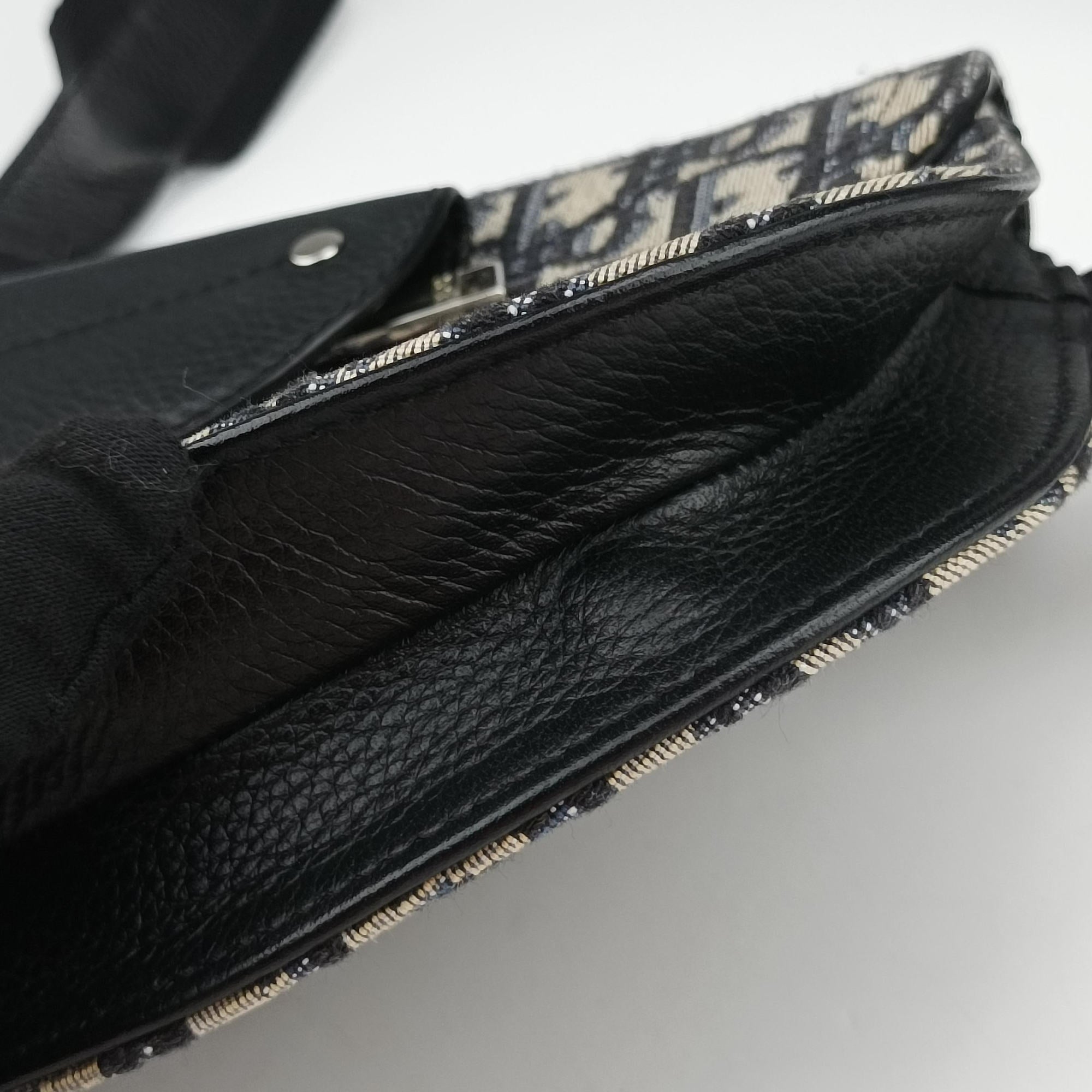 Saddle Pouch Navy×Black Jacquard 19-BO-0290サドル ポーチ ネイビー×ブラック ジャガード 19-BO-0290